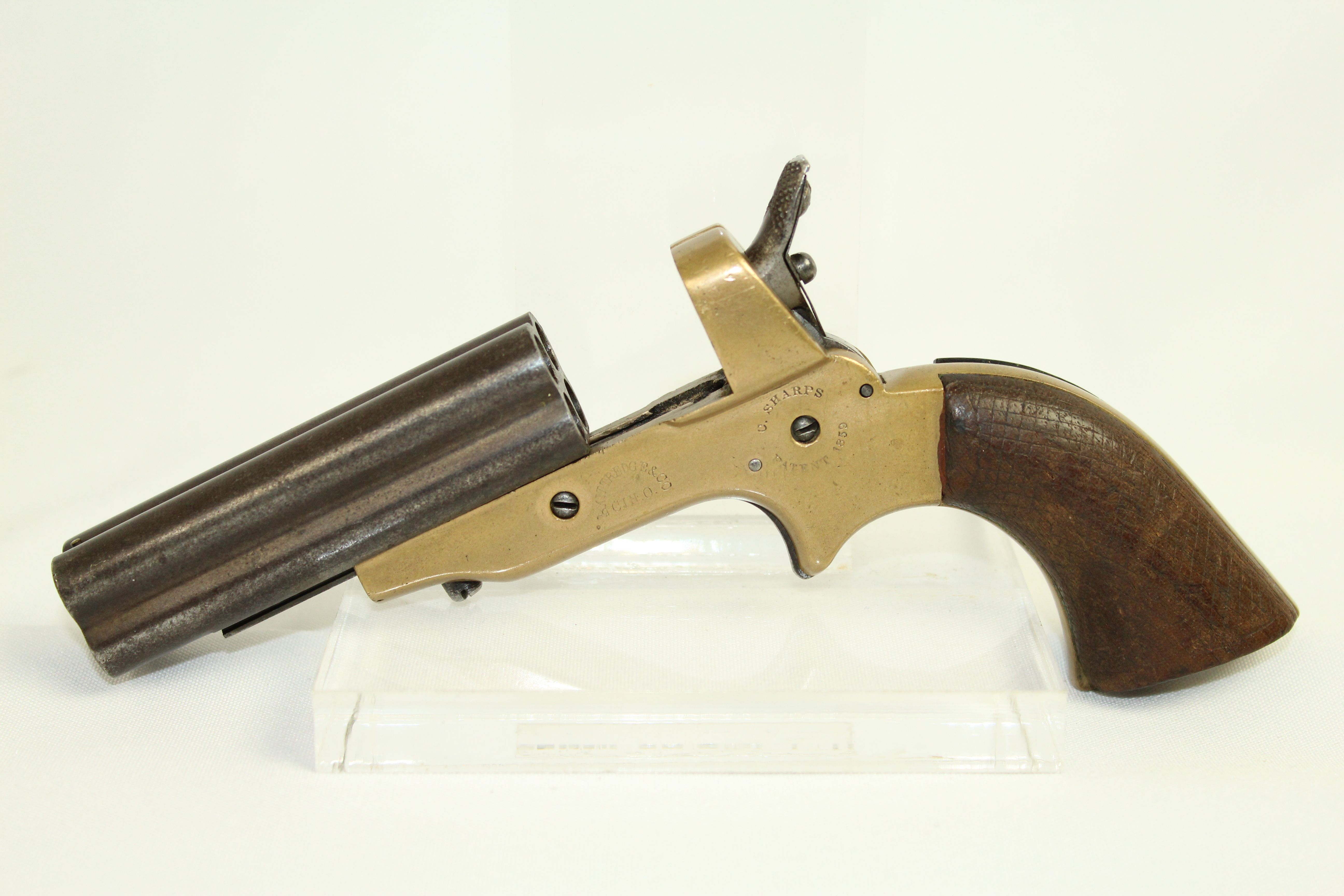 Antique Christian Sharps Pepperbox Pistol 001 Ancestry Guns