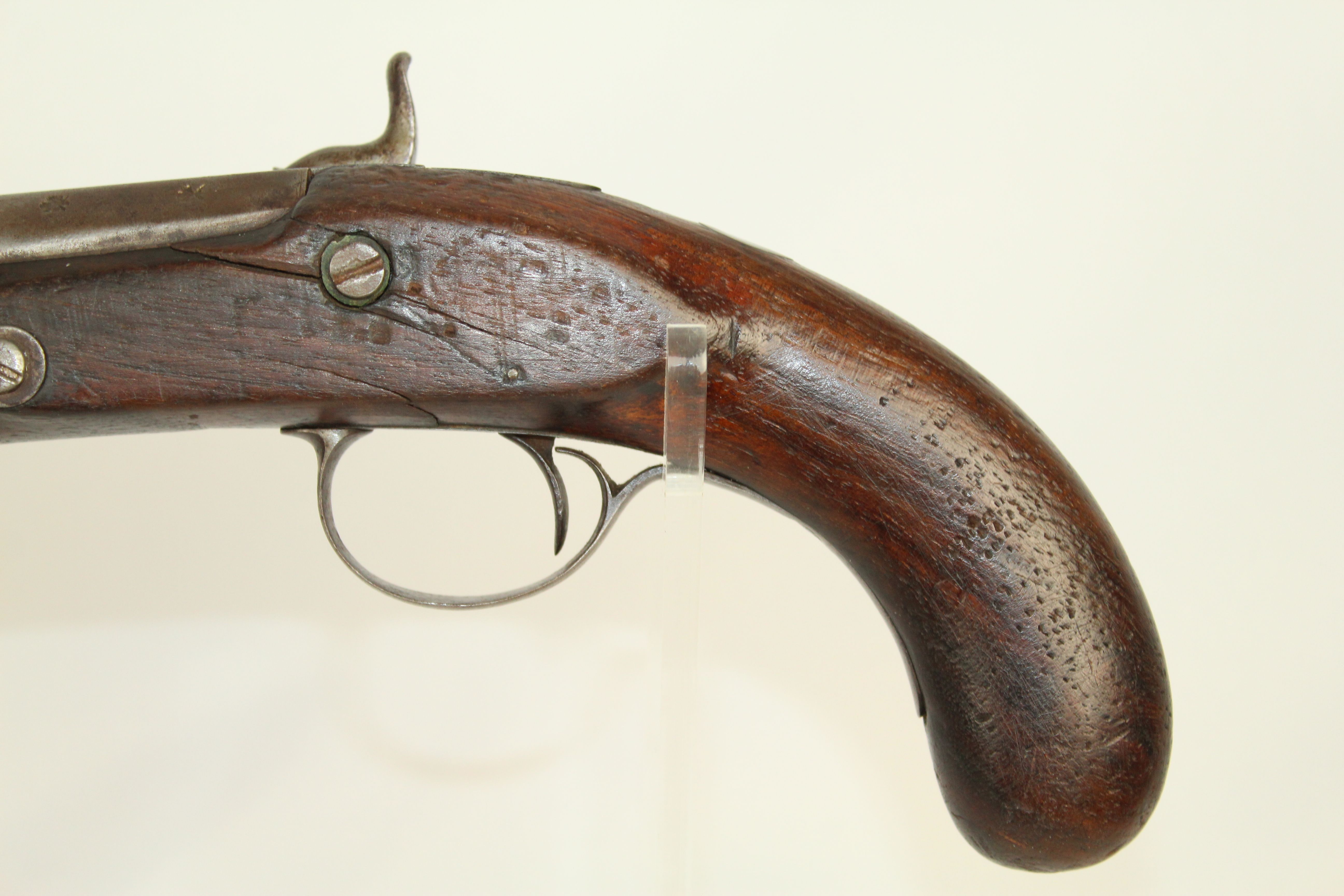 Civil War Percussion Pistol CSA Mobile Alabama 7th Regiment Company A Rare Antique Firearm 013