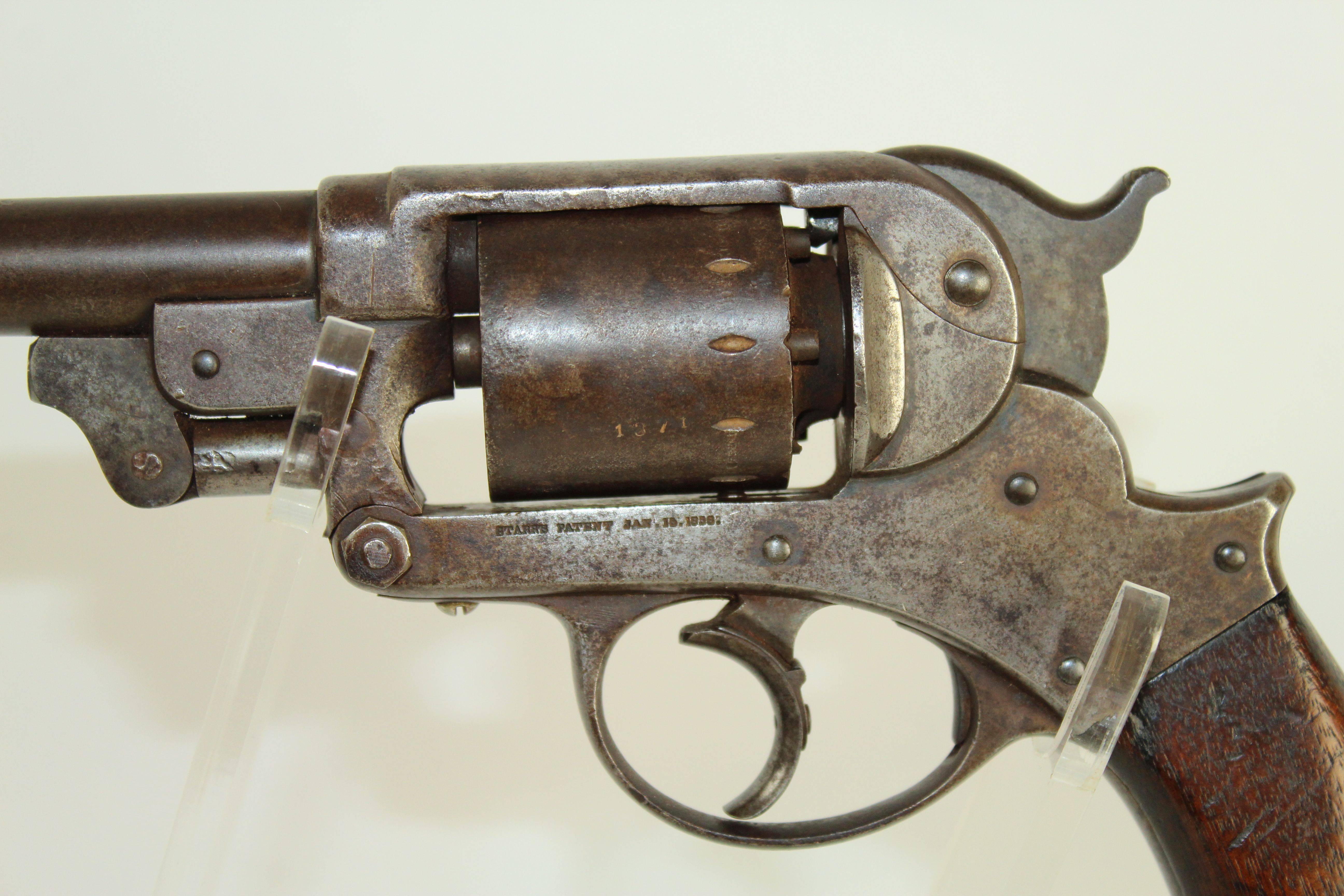 Civil War Starr DA 1858 Army Revolver Antique Firearm 002 Ancestry Guns
