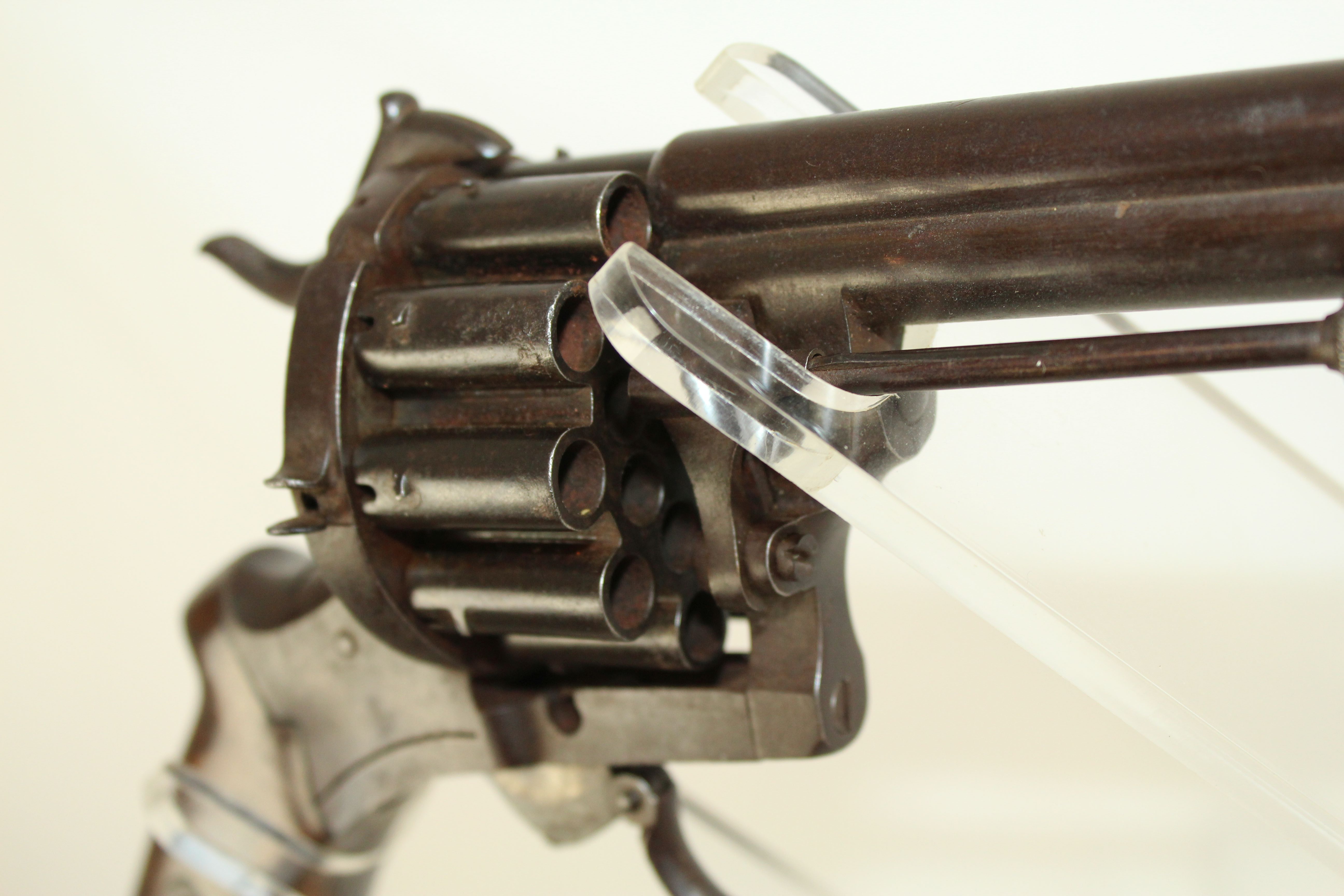 Eugene Casimir Lefaucheux French Paris Revolver 20 Shot Antique Firearm