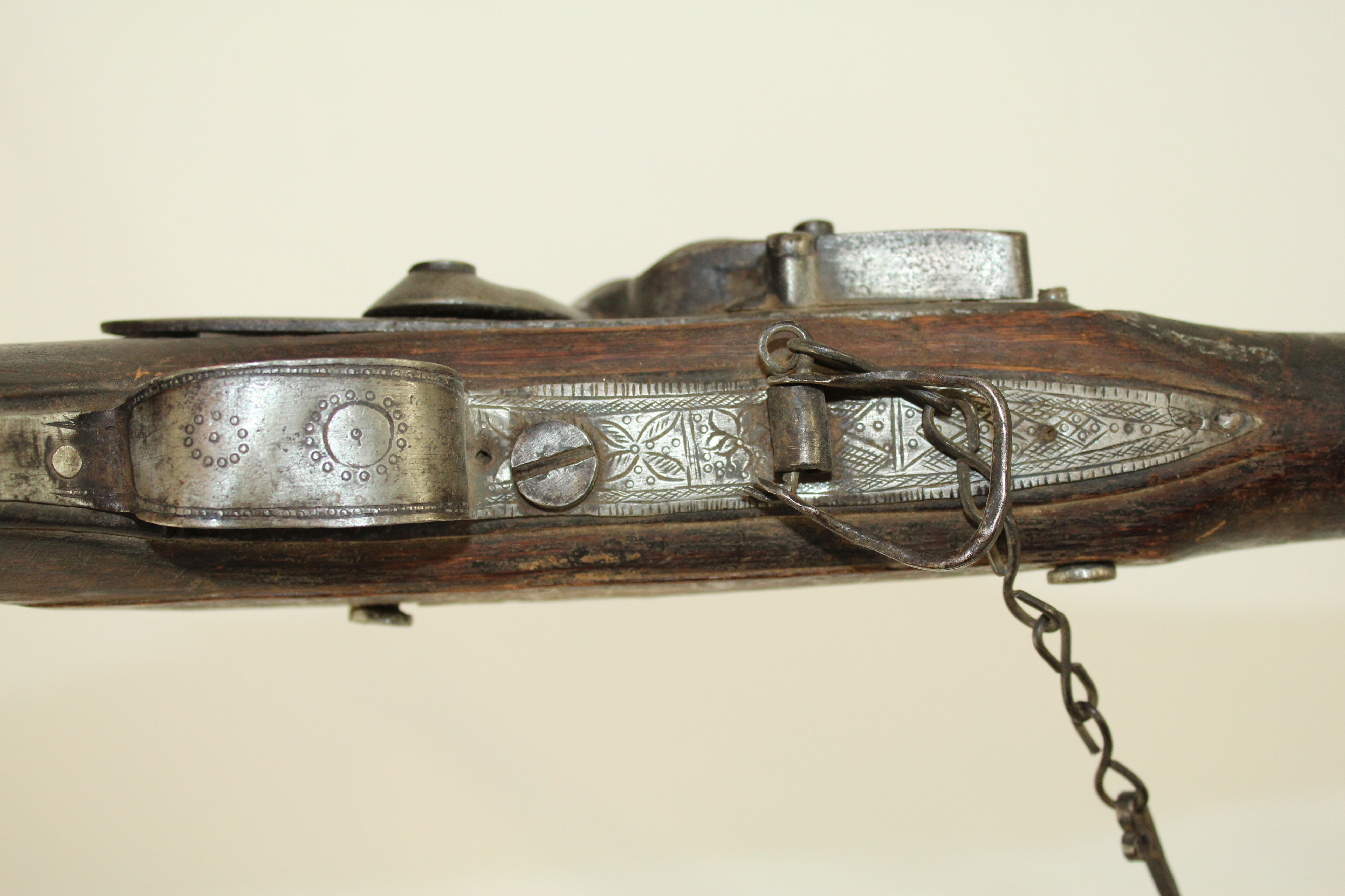 British Imperial Afghan Jezail Flintlock Brown Bess Musket Antique