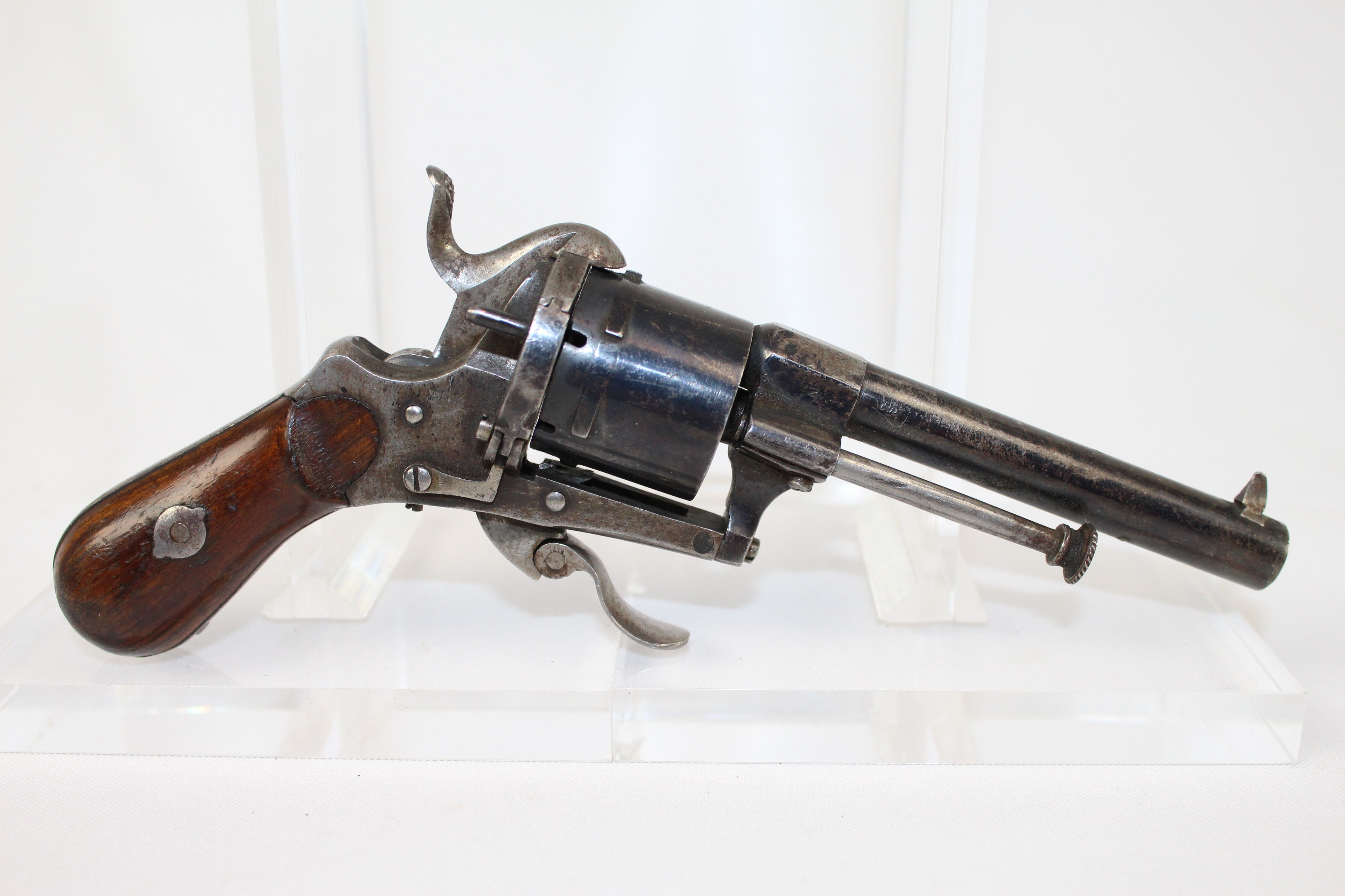 Liege Belgian Pinfire Revolver Antique Firearms 001 Ancestry Guns