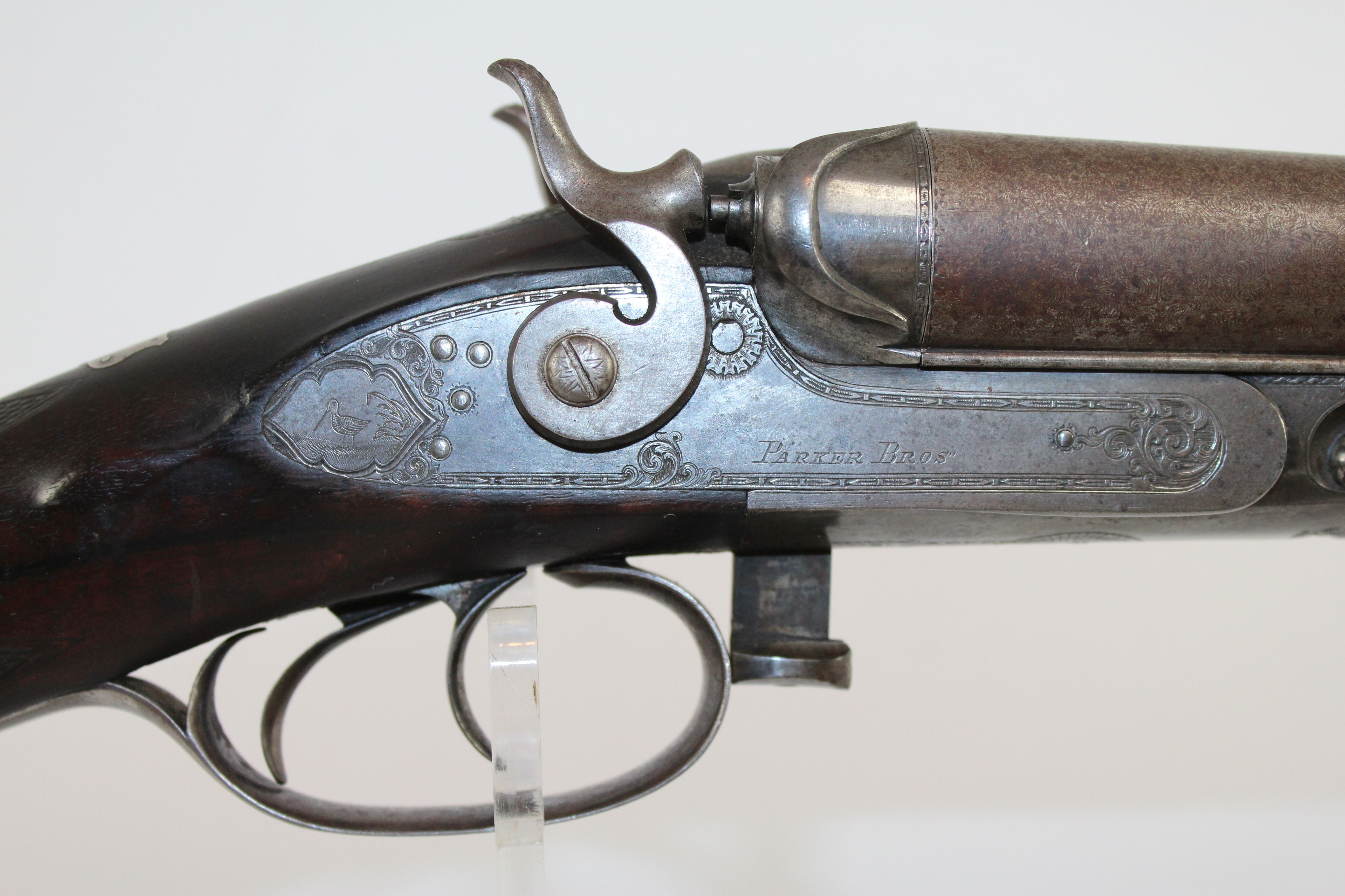 Parker Brothers Bros Double Barrel Hammer Shotgun Antique Firearms 002
