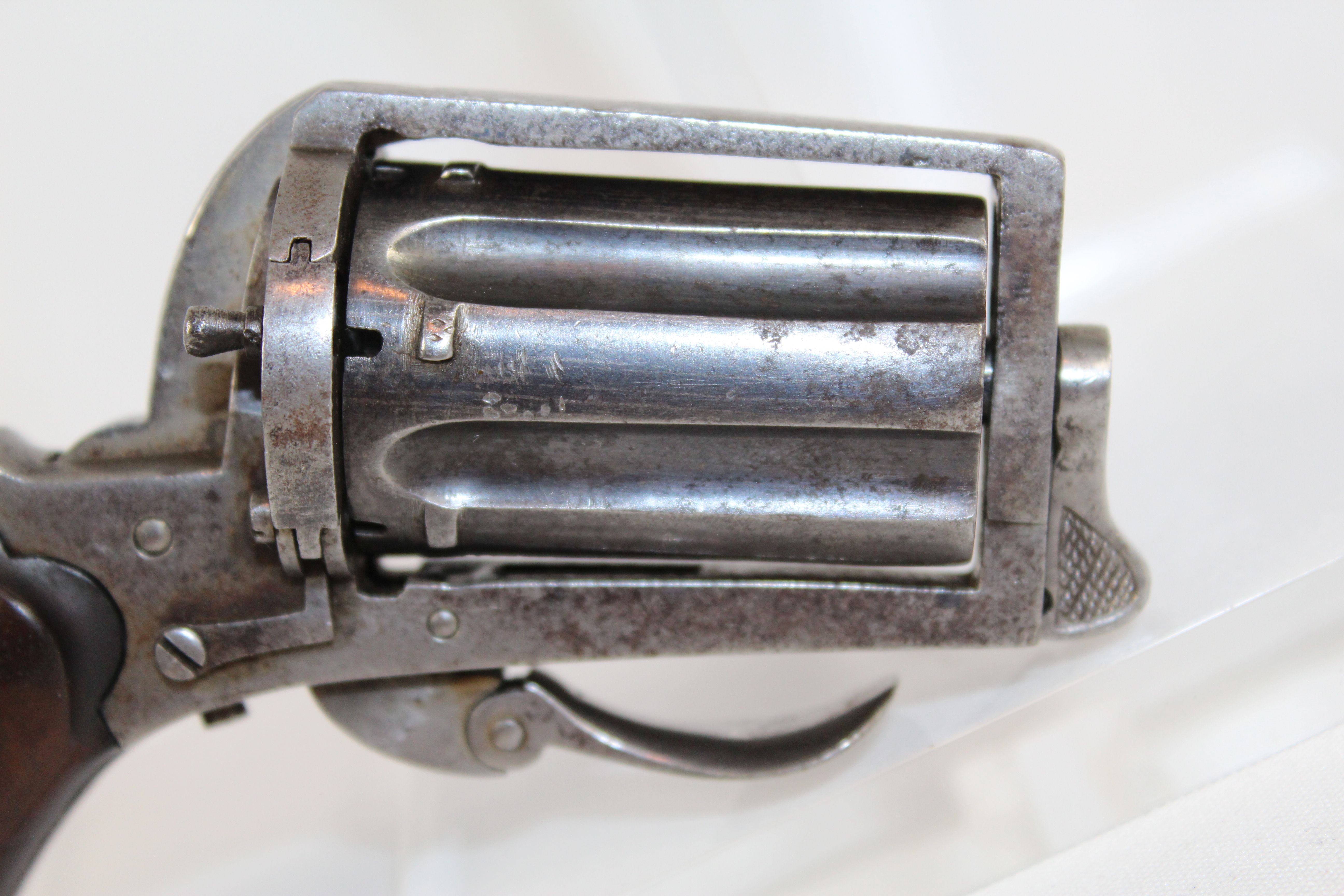 Belgian Pinfire Pepperbox Revolver Pistol Antique Firearms 006