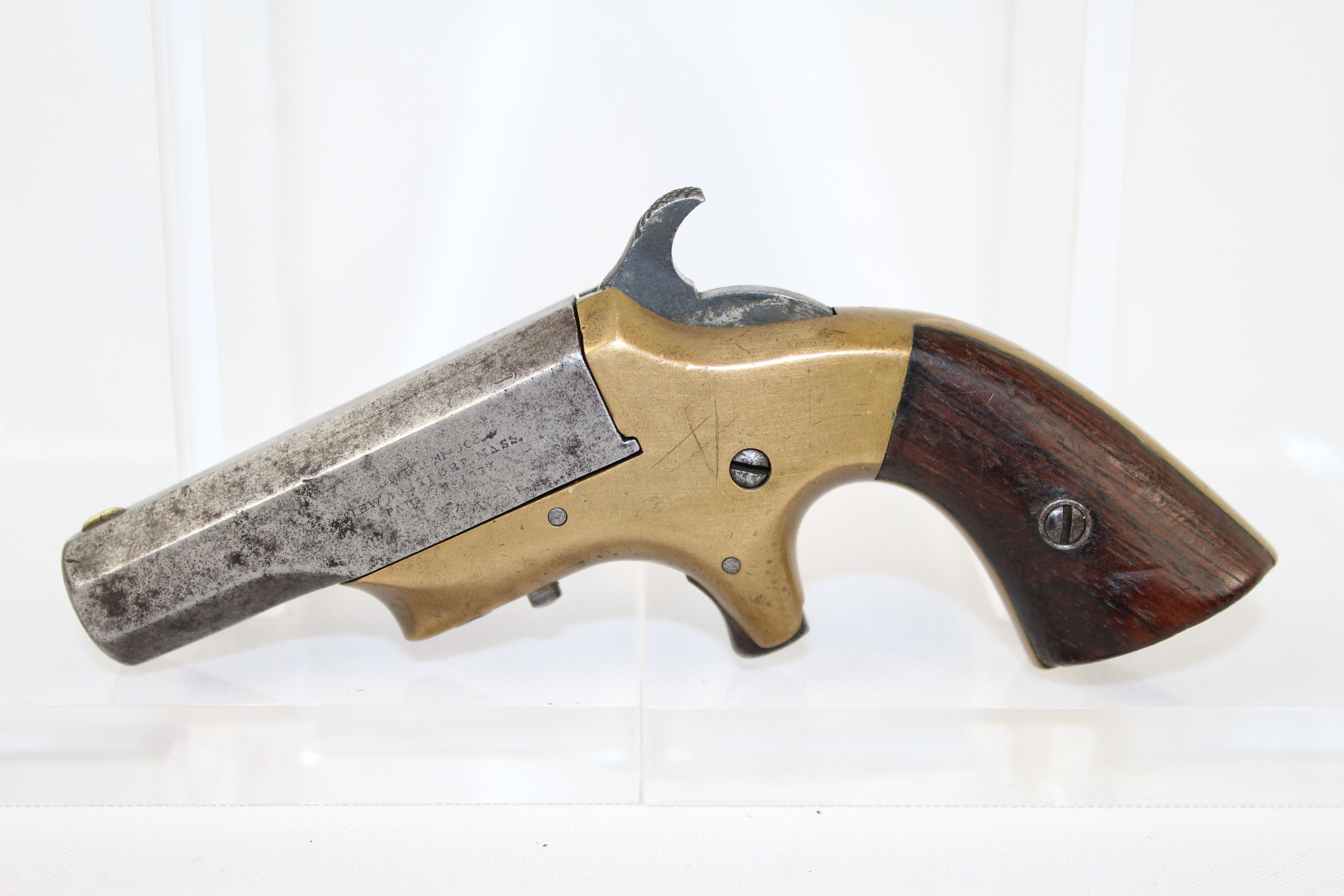 Brown Southerner Deringer Derringer .41 Pistol Antique Firearms 003