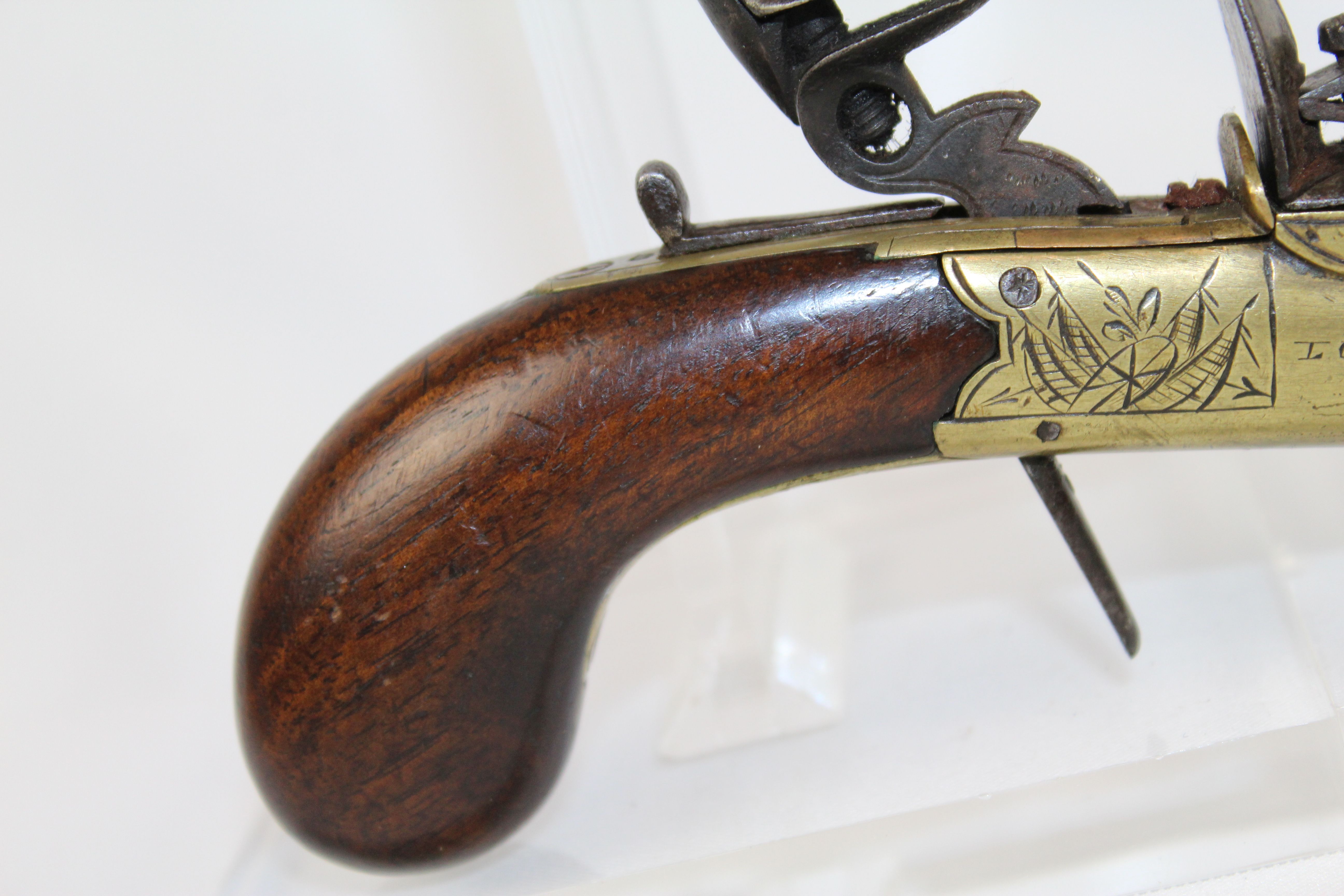 English Bolton Flintlock Pistol Antique Firearms 008 Ancestry Guns