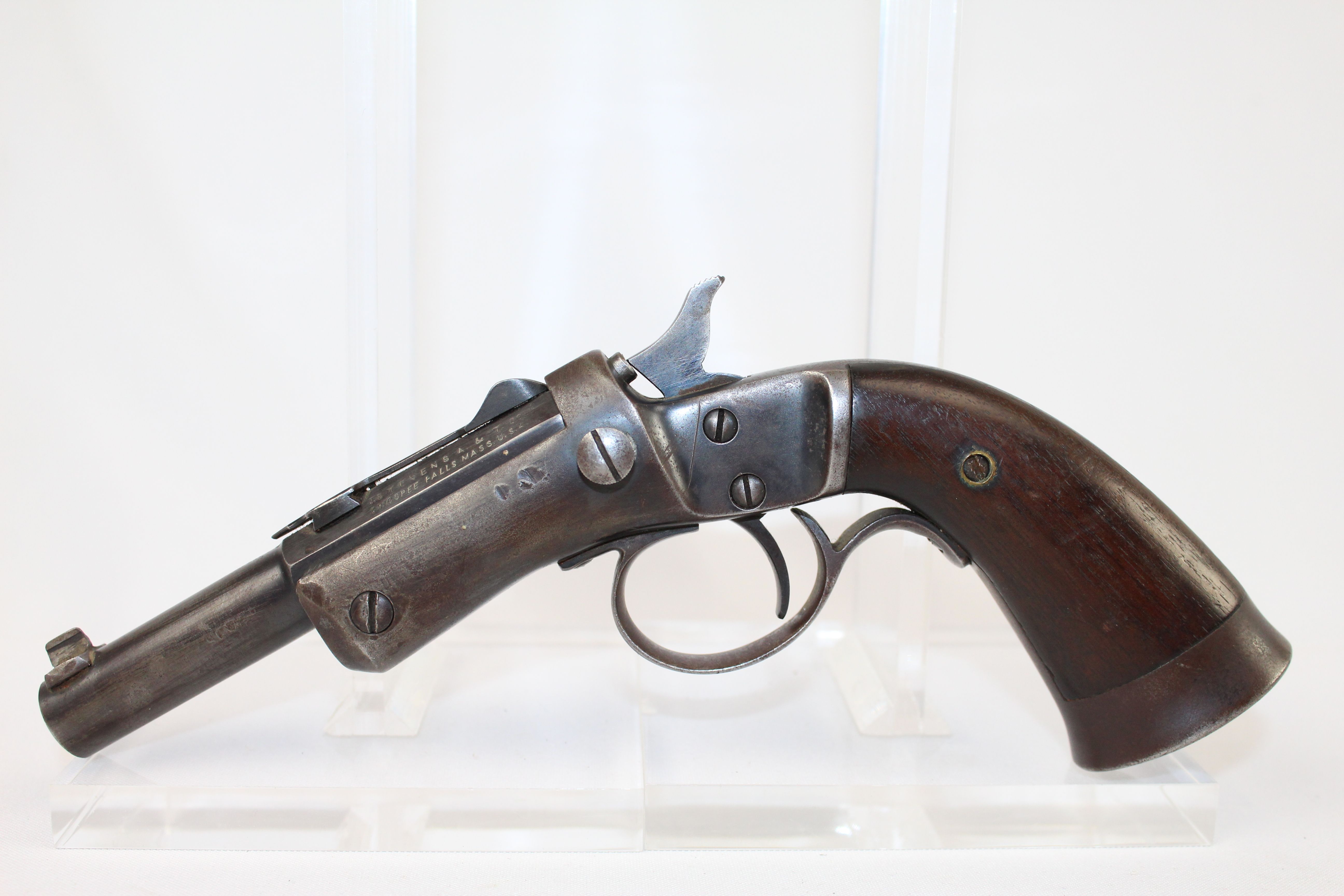 Stevens .22 Single Shot Pistol Antique Firearms 001 | Ancestry Guns