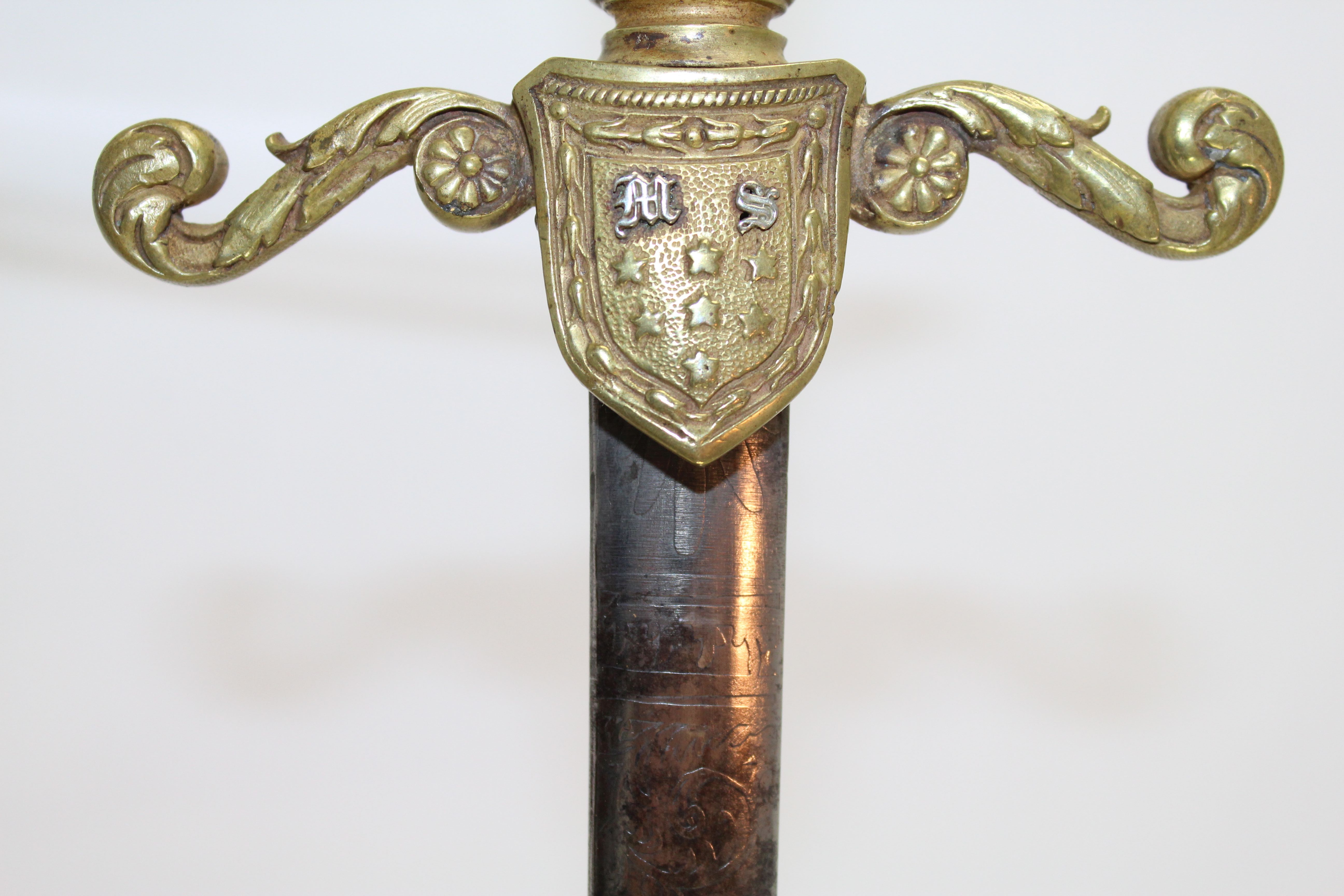 Civil War 1840 Medical Staff Sword Surgeon Doctor Dr. Schuyler Hartley