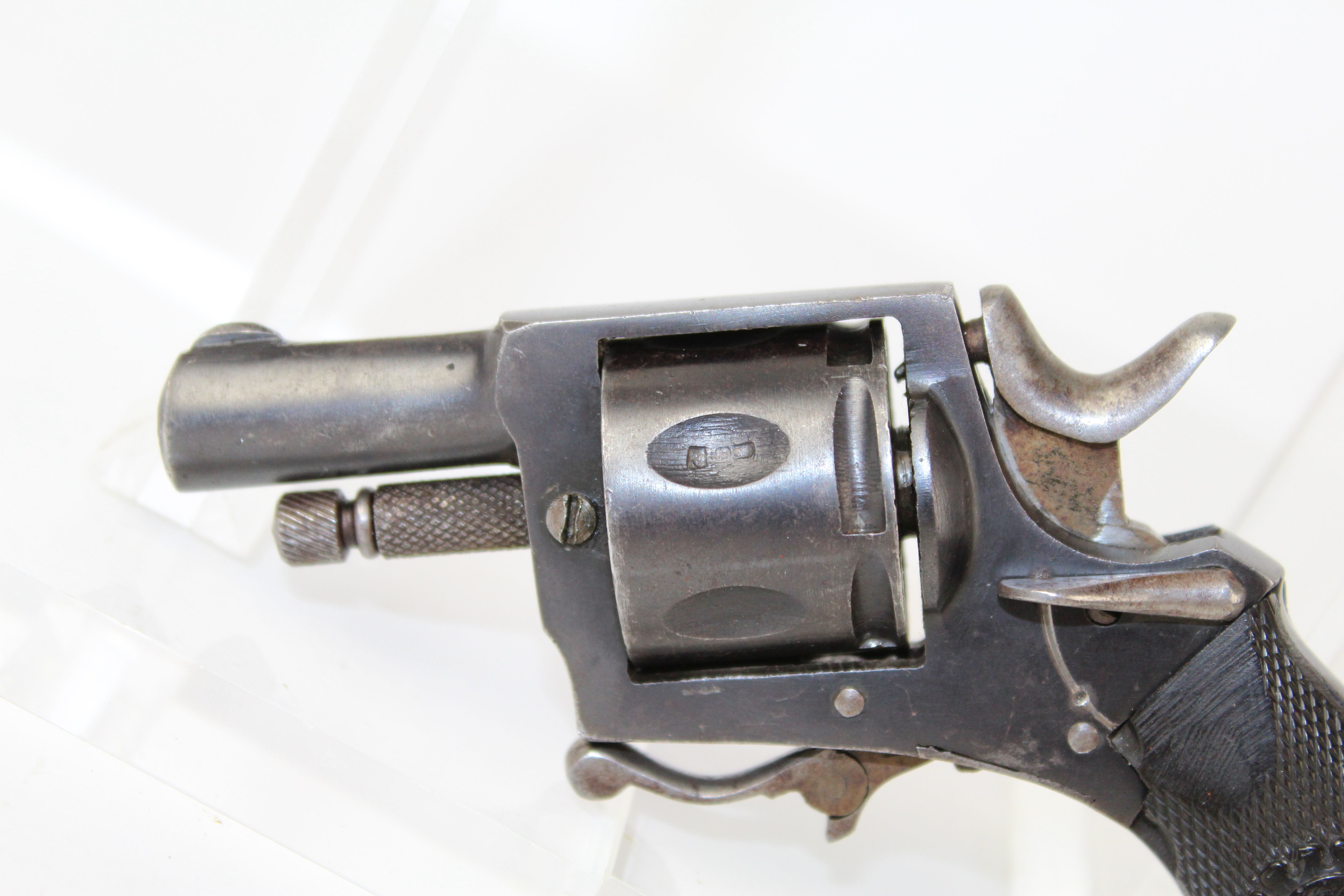 German Proofed Folding Trigger Pocket Revolver C&R Antique 003