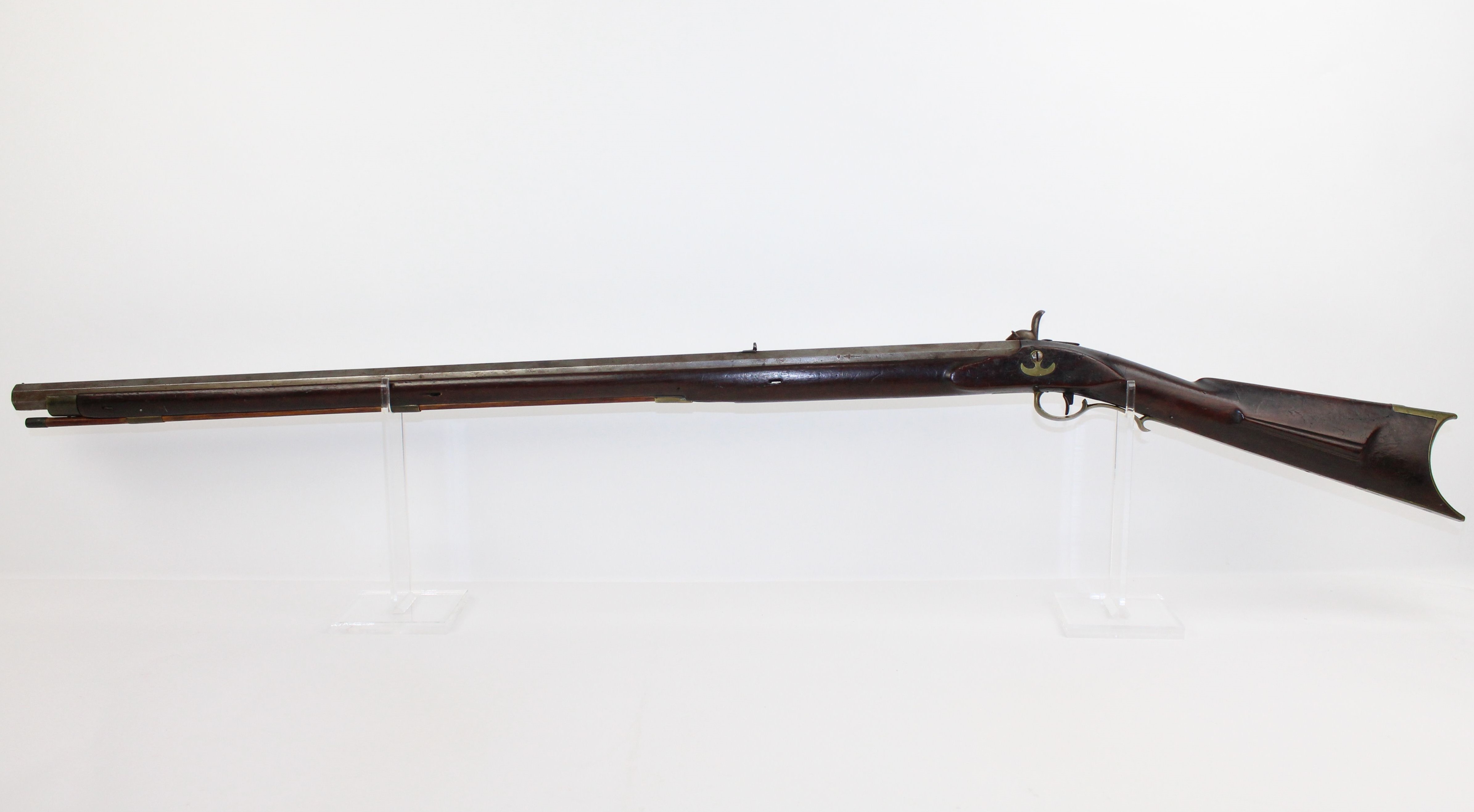 Percussion Long Rifle Marked E. Ferrell C&R Antique009 Ancestry Guns