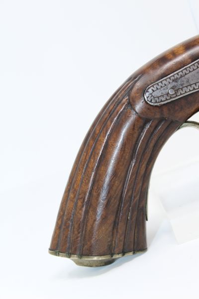 Engraved Over Under Percussion Pistol C&R Antique002 | Ancestry Guns