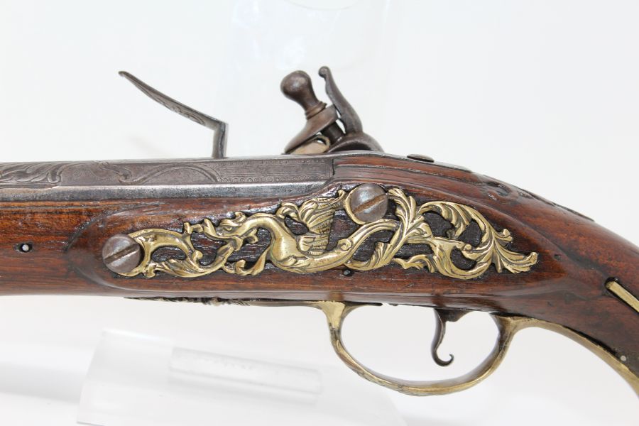 Engraved and Carved European Flintlock Horse Pistol C&R Antique015 Ancestry Guns
