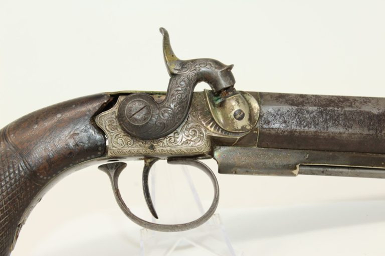 Engraved Percussion Pistol C&R Antique015 Ancestry Guns
