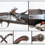 BRACE of 18th C. SILVER Mounted FLINTLOCK Pistols Matching from the 1700s “1st French Colonial Empire”