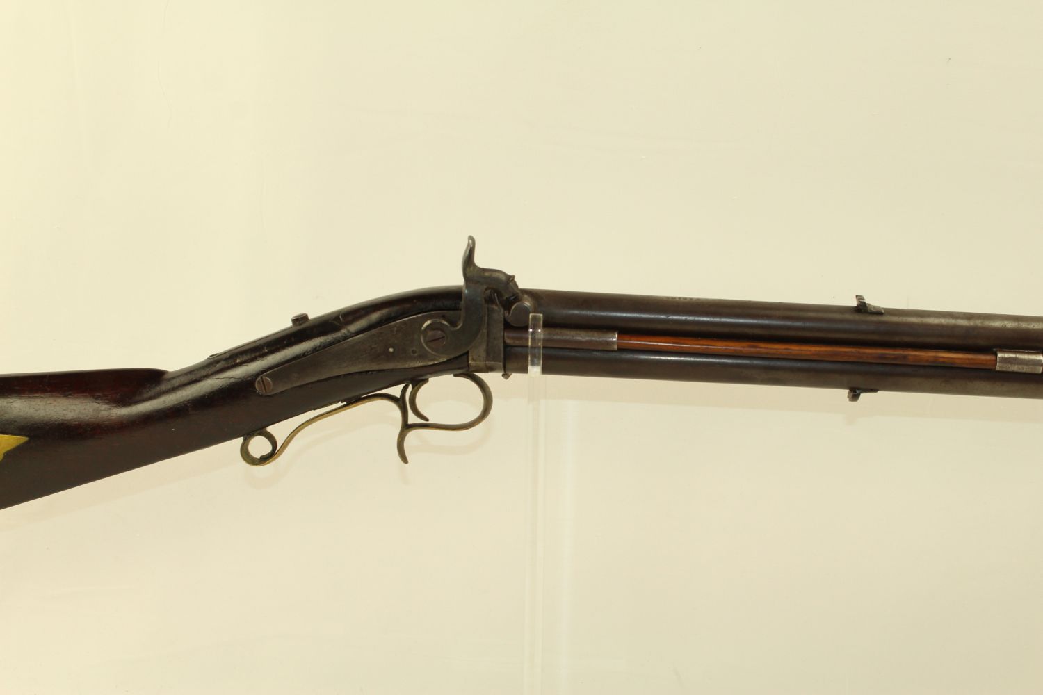 S. Adams Swivel Breech Percussion Double Rifle 1.22 C&R Antique001 ...