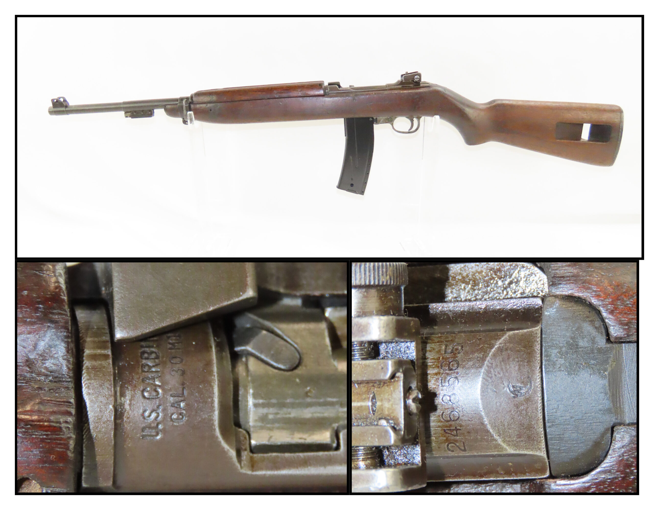 Underwood Rifle Butt Plate WW II USGI M1 M-1 30 Caliber Carbine 