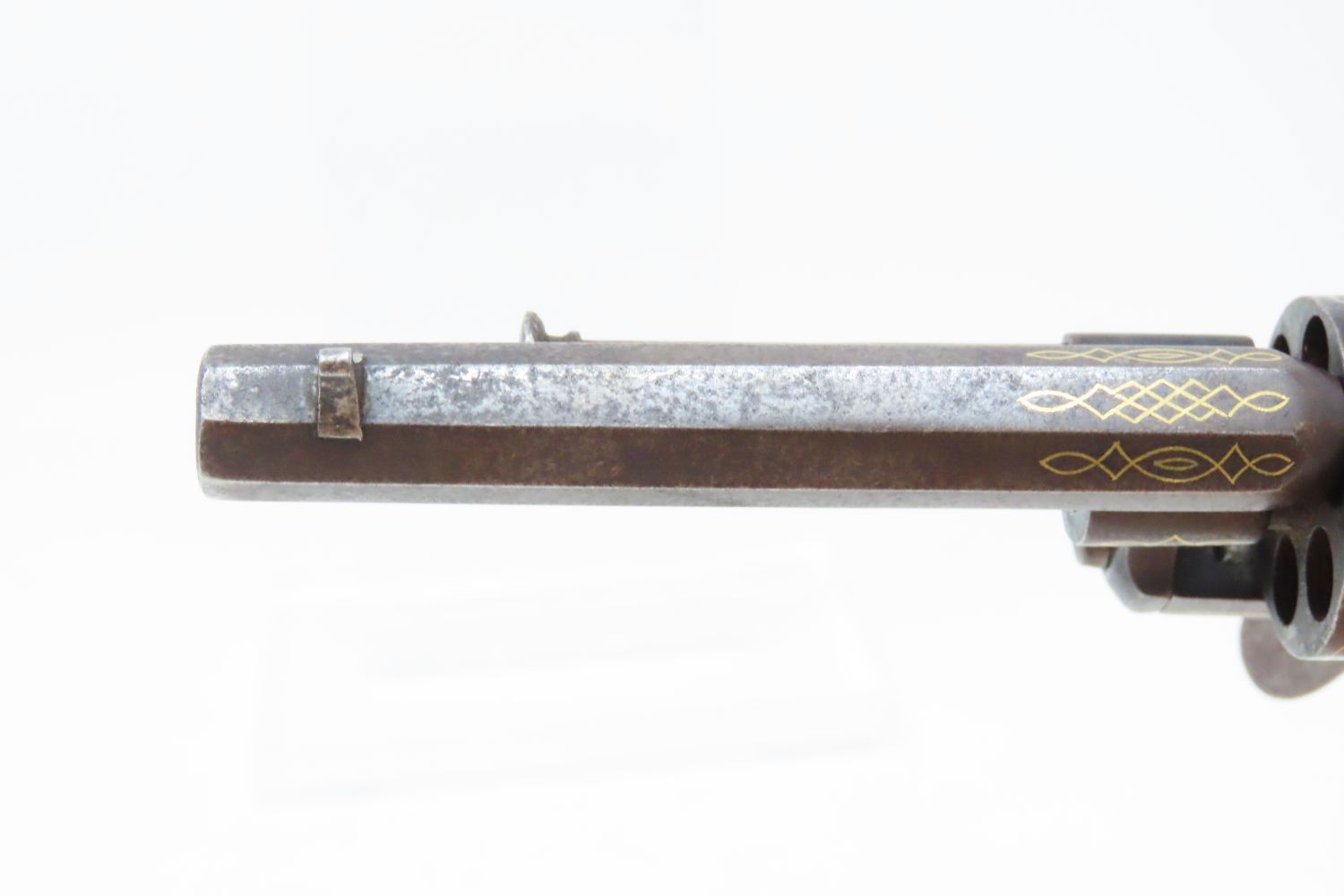 Gold Inlaid Revolver 11.9 C&R Antique008 Ancestry Guns