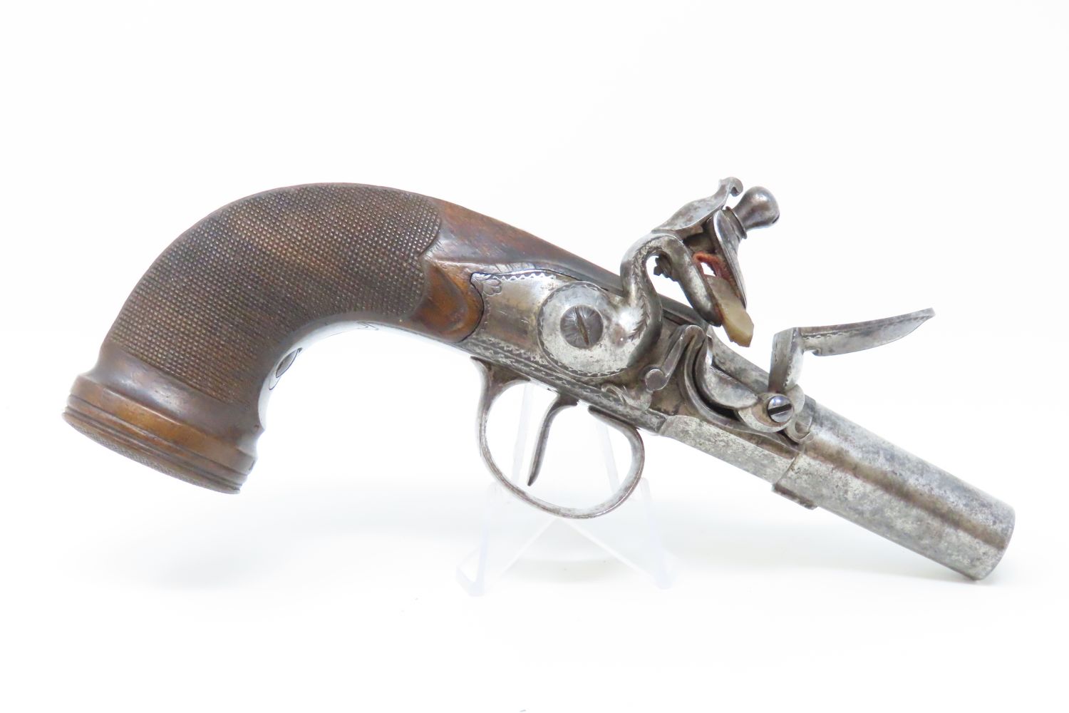 Queen Anne Style Flintlock Pistol with Accessories 3.8.21 C&R