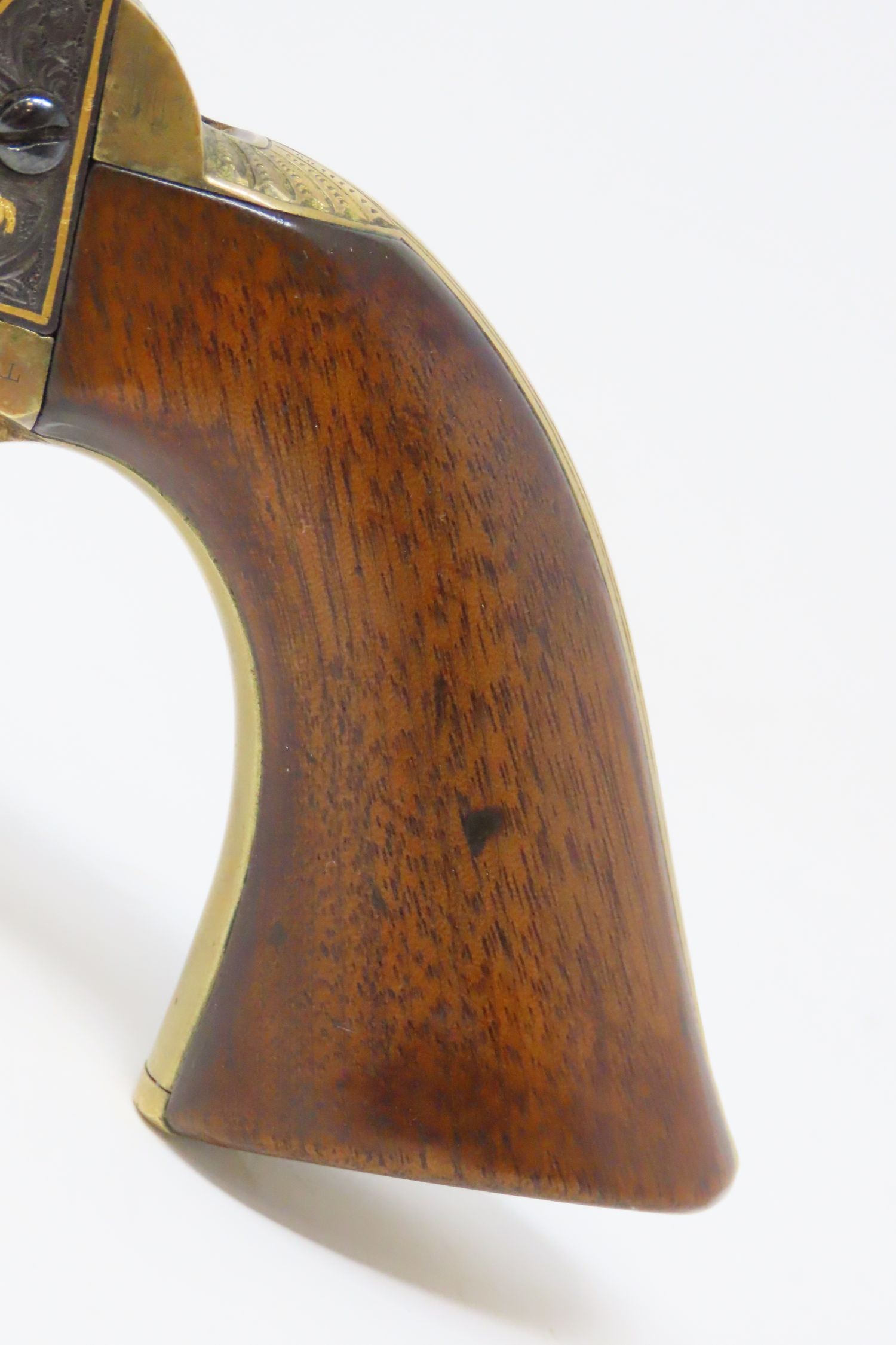 Floyd E. Warren Engraved and Gold Inlaid Colt Model 1849 Pocket