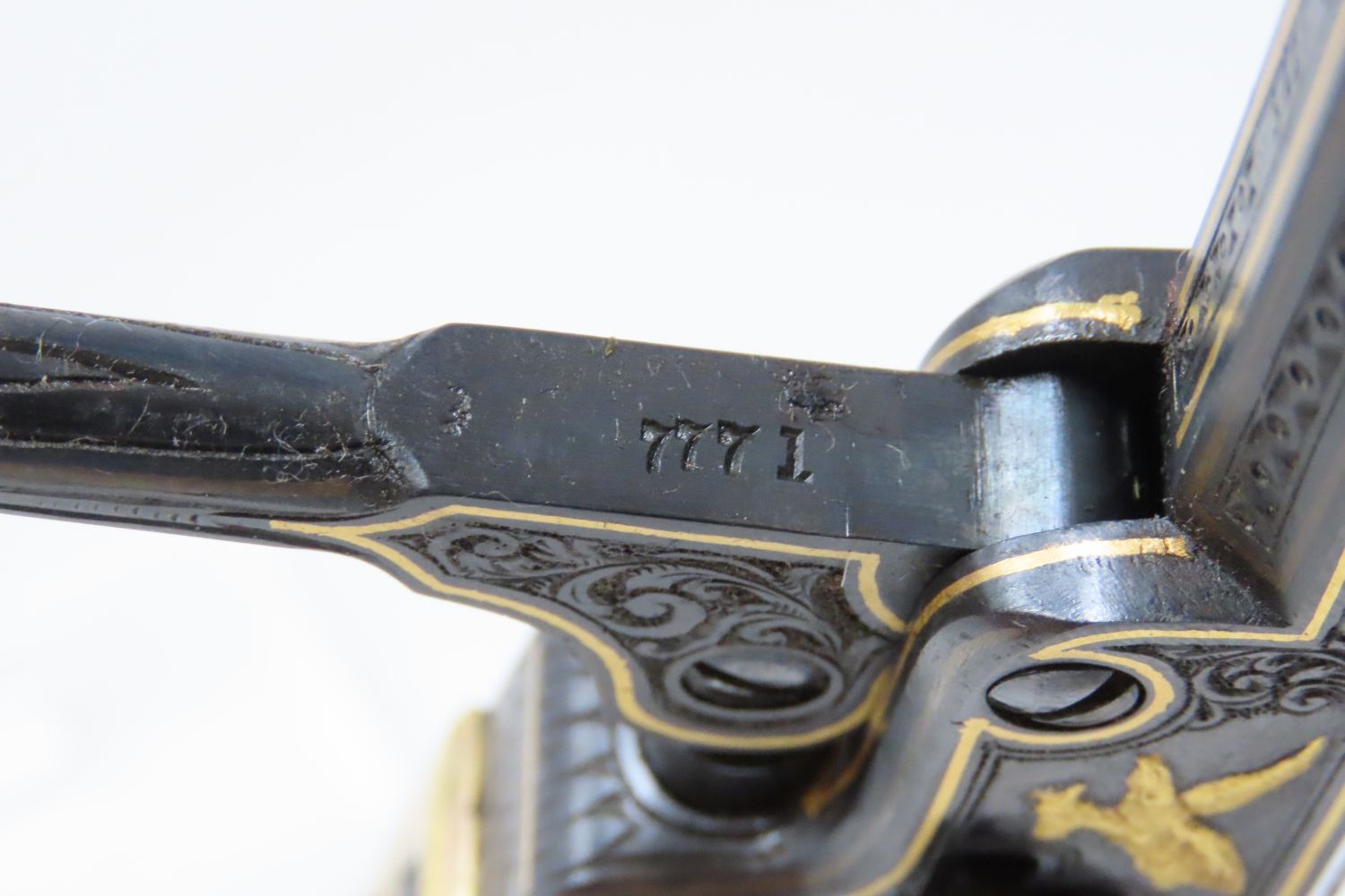 Floyd E. Warren Engraved and Gold Inlaid Colt Model 1849 Pocket
