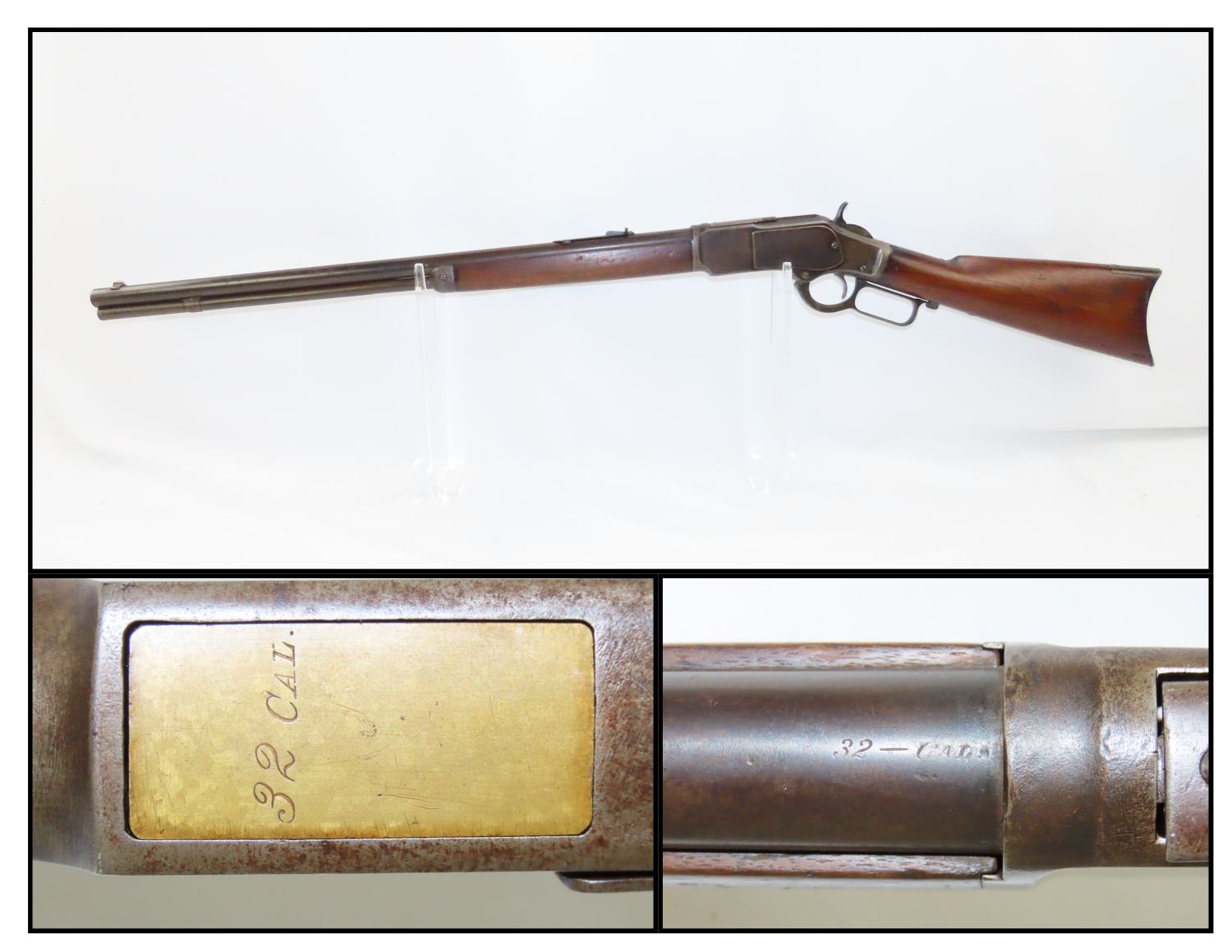 Winchester model 1873 lever action rifle 3 31 21 c r antique 001
