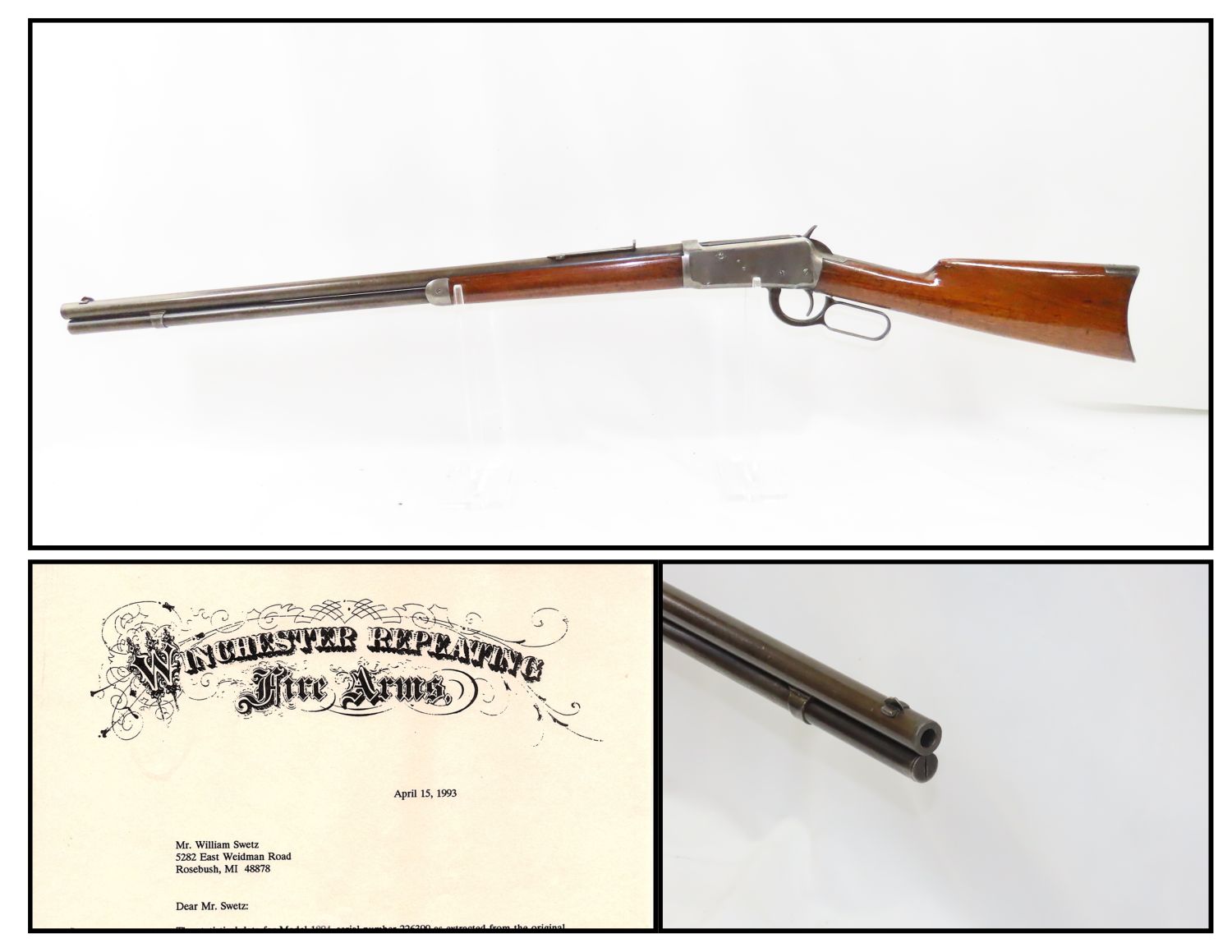Winchester Model 1894 Rifle with Factory Letter 5.27.21 C&R Antique 001