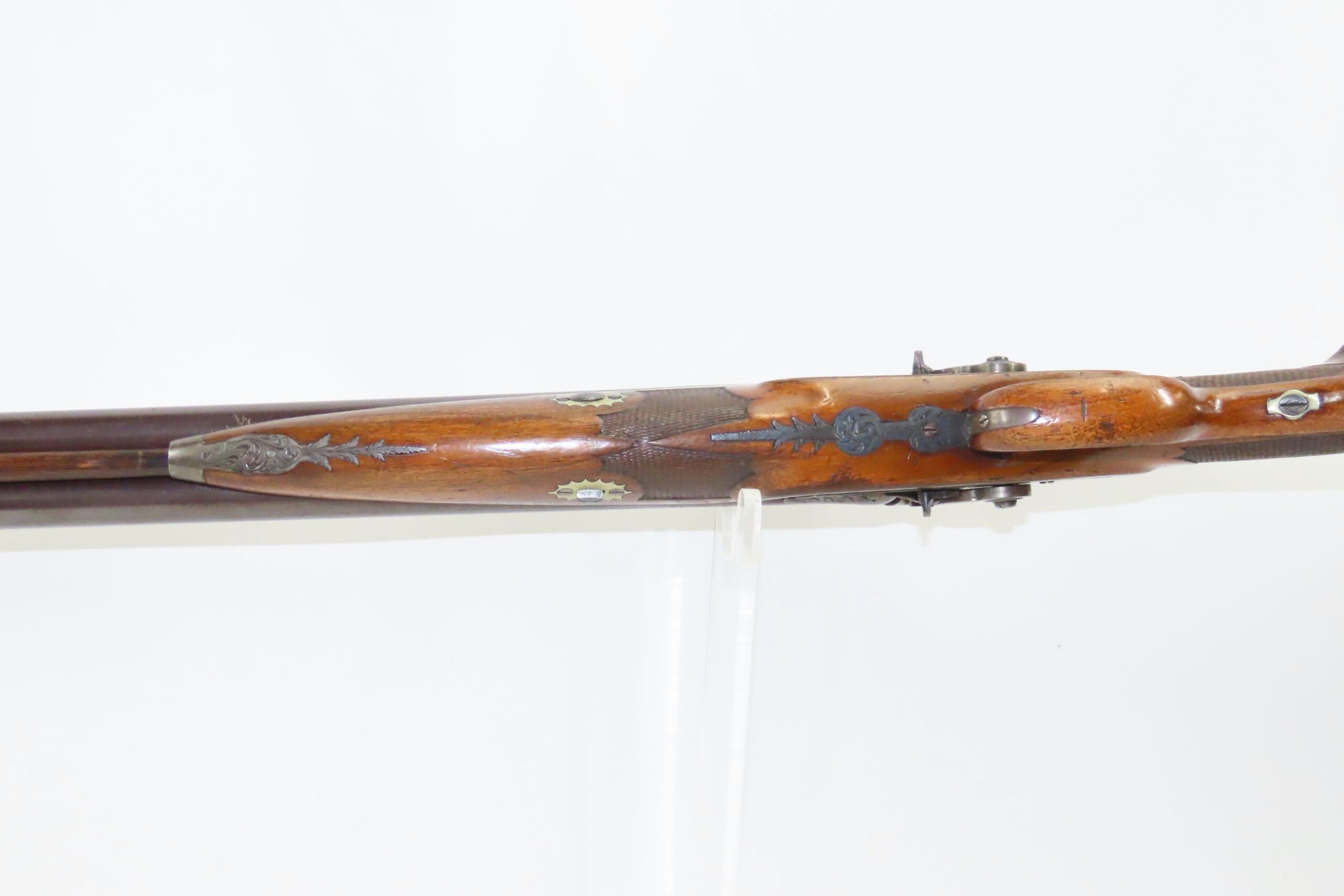 Engraved and Relief Carved Rieger of Munich Double Barrel Shotgun 8.30.