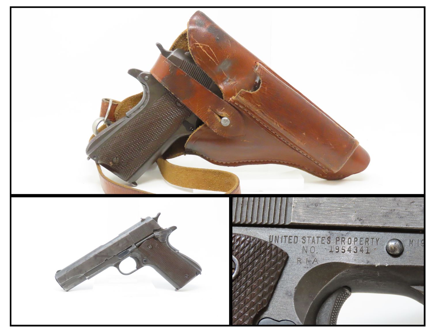 1944 U.S. PROPERTY REMINGTON-RAND Model 1911A1 Pistol Govt WWII ...