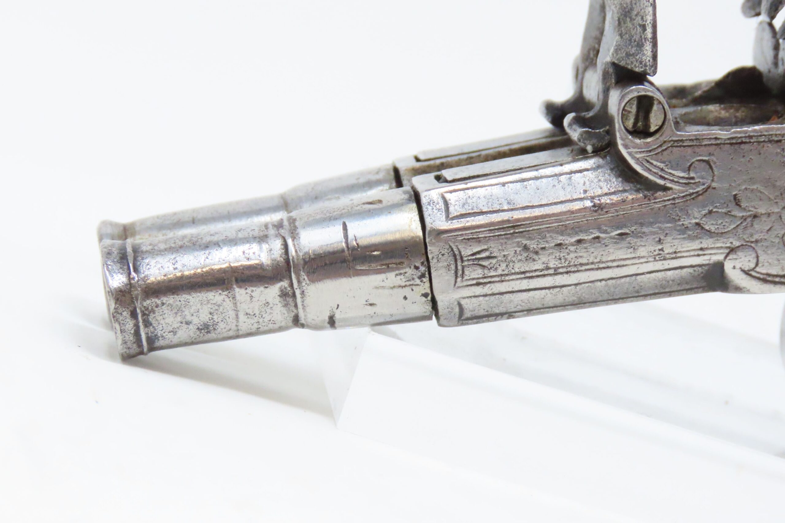 Seglas Box Lock Double Barrel Flintlock Pocket Pistol 12.28.21 C