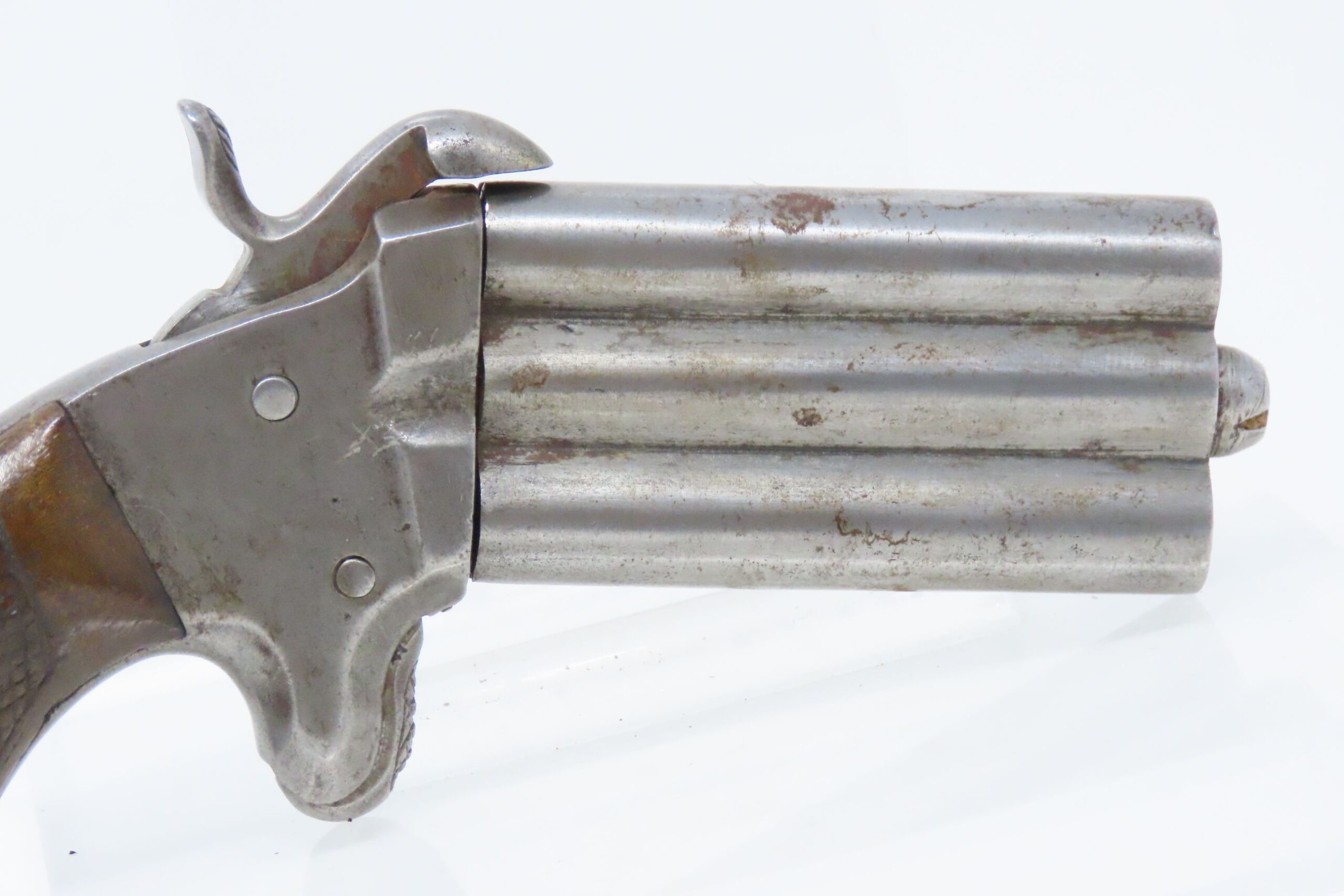 Spanish Swivel Breech Over Under Spur Trigger Pistol 11.4.21 C