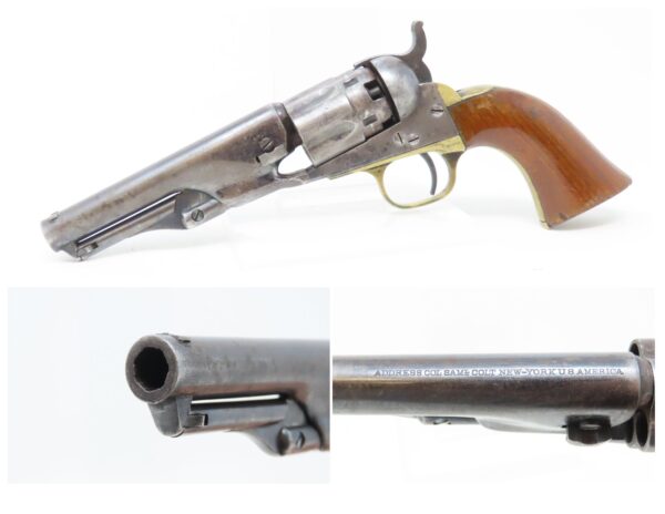 Post-CIVIL WAR Antique COLT Model 1862 .36 Cal. Percussion POLICE Revolver  1866 Produced Revolver Just After the Civil War!
