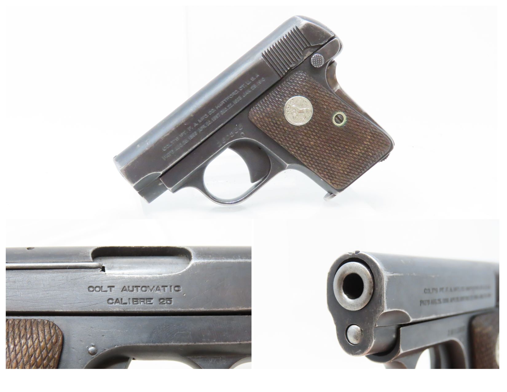 Colt Model 1908 Vest Pocket Revolver 2.2.21 C&RAntique001 Ancestry Guns