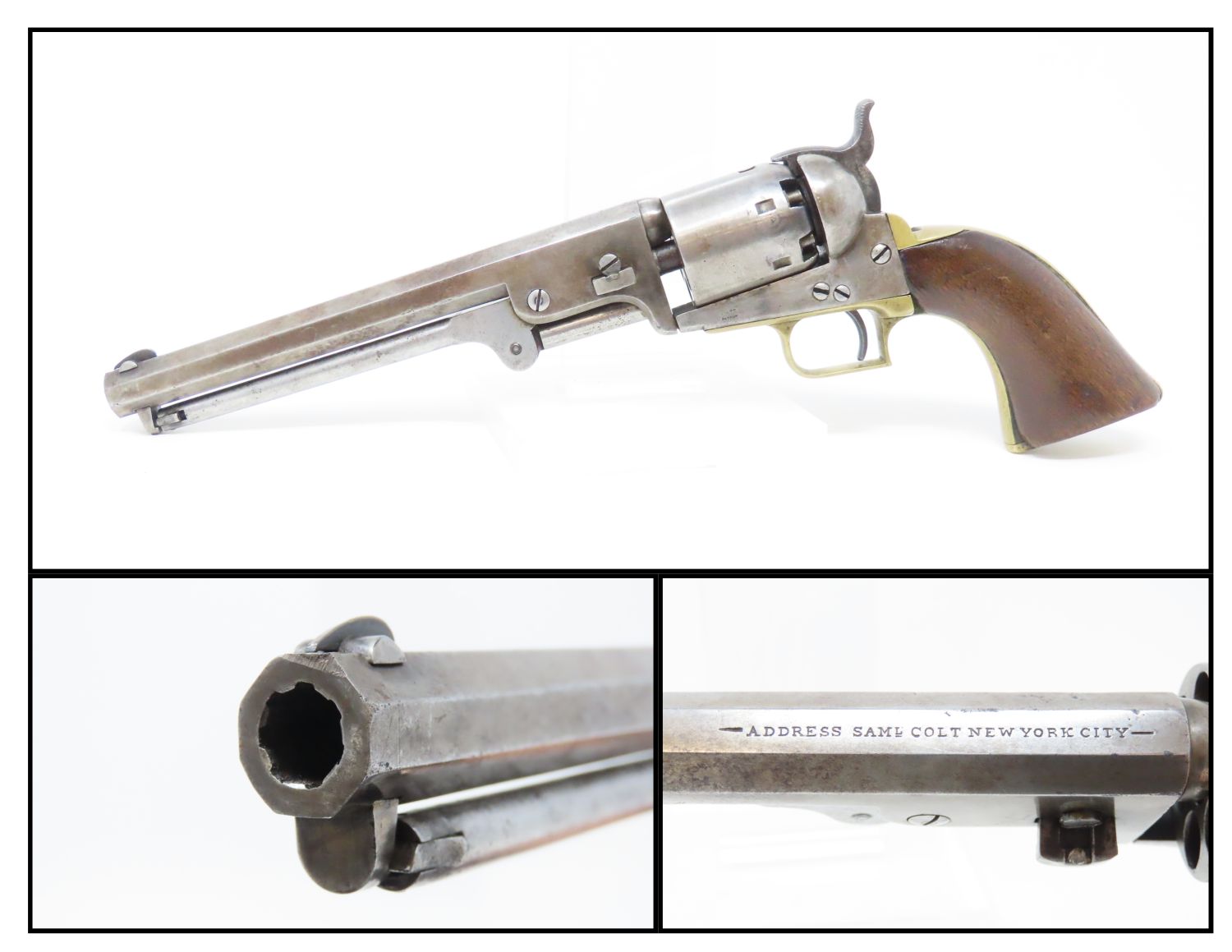 Rare FIRST YEAR COLT 2nd Model 1851 “Squareback” NAVY .36 Caliber