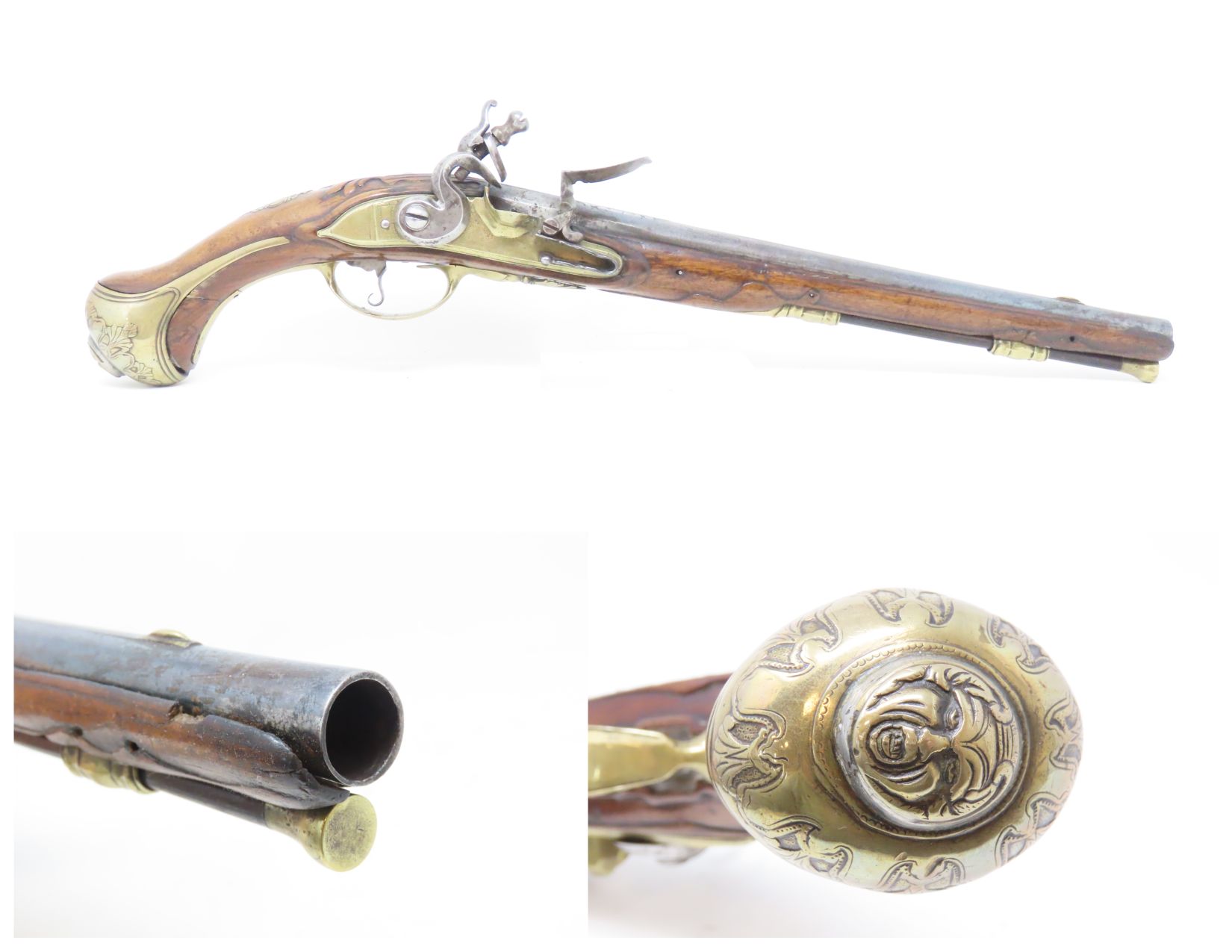 A fine antique 18th Century French Flintlock Blunderbuss, signed