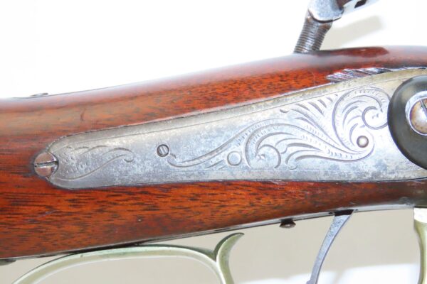 Antique L.L. HEPBURN New York Percussion .40 Caliber TARGET Rifle ENGRAVED  Fine, Rare, Desirable American Gunsmith and Marksman - Image 7