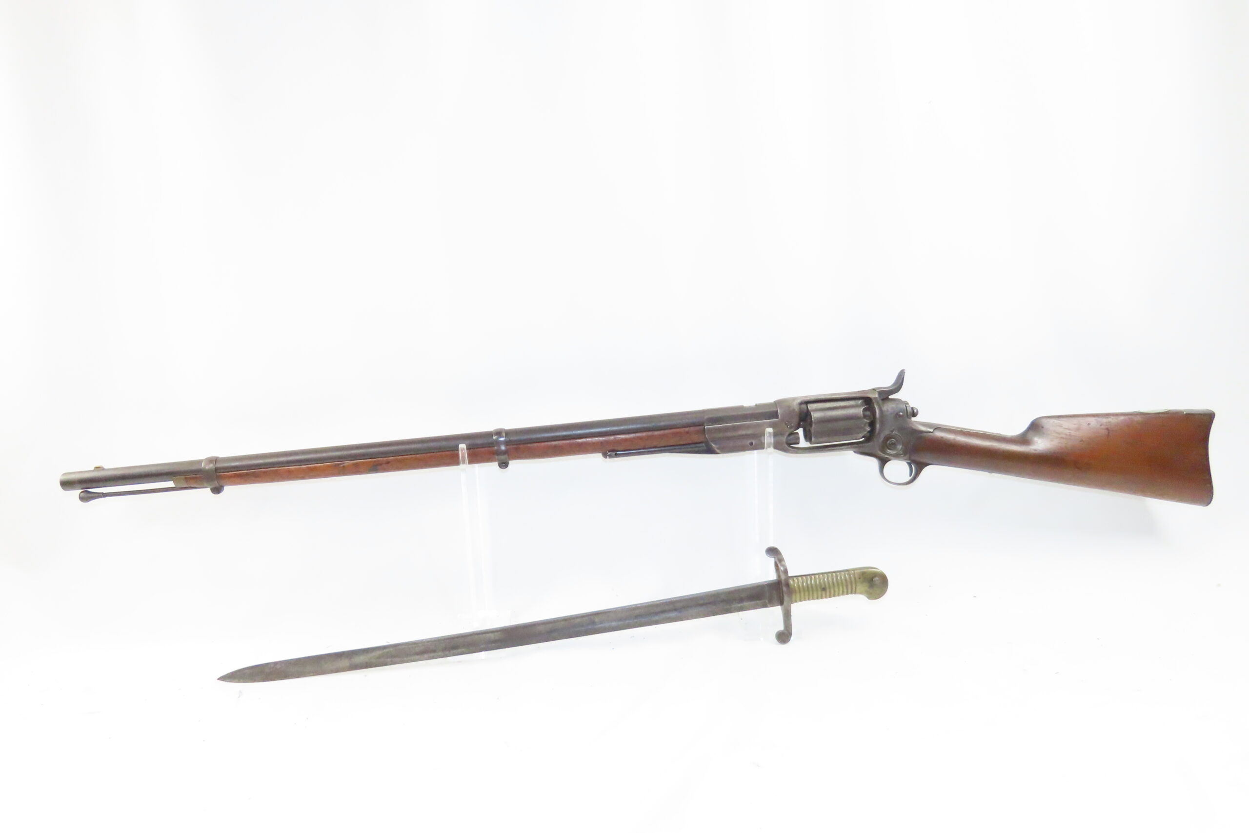 revolutionary war rifle with bayonet