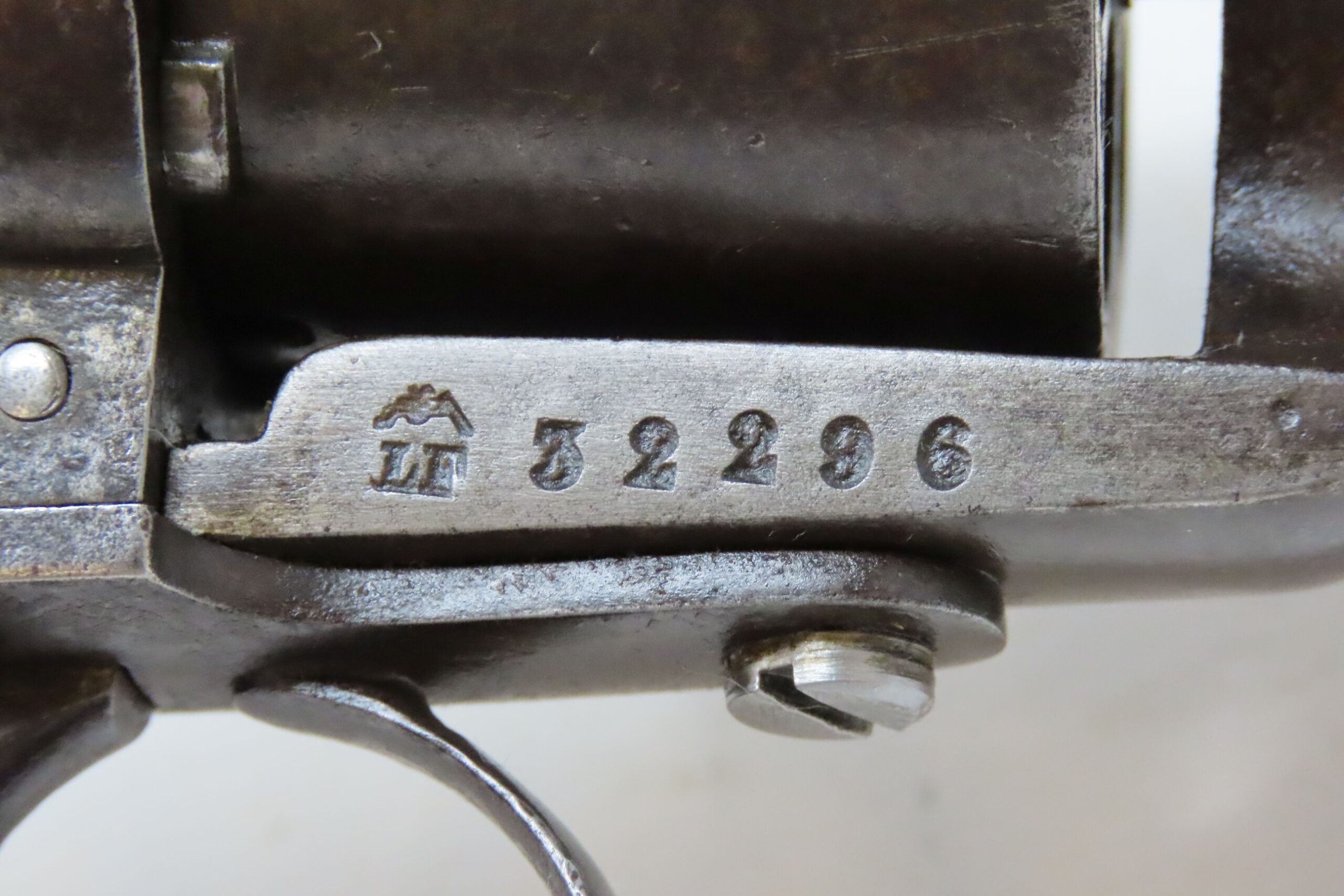 Lefaucheux model 1854 single action pinfire revolver 8 25 c rantique015