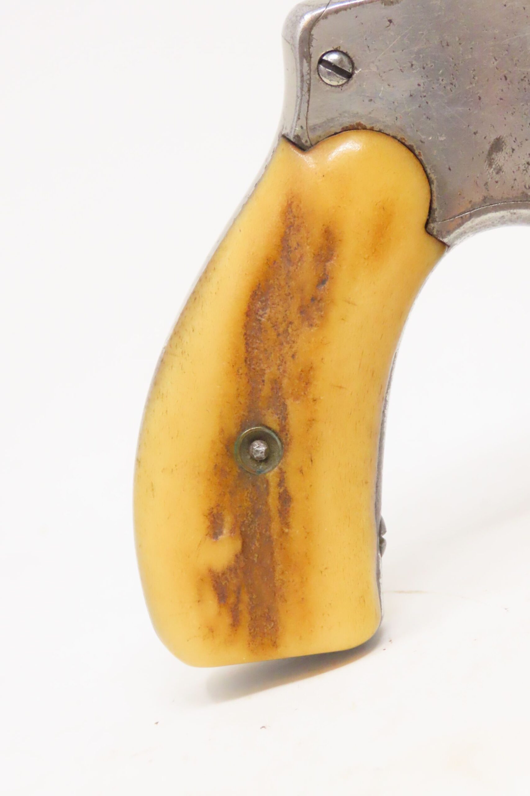 Smith & Wesson .32 Hand Ejector Third Model Revolver with Stag Grips 9.