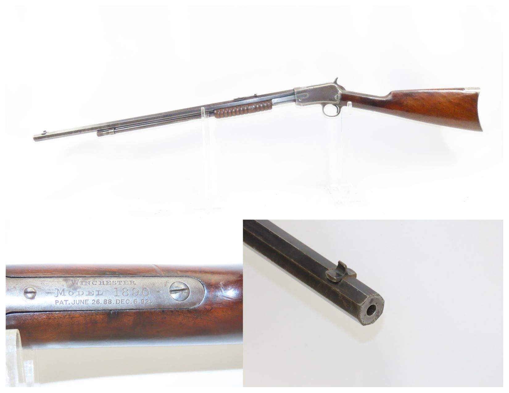 Winchester Model 1890 Rifle 9.12 C&RAntique001 | Ancestry Guns
