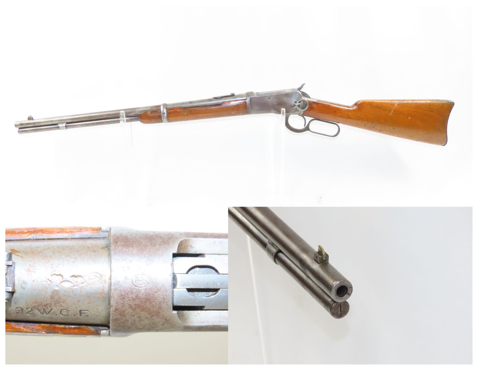 c1911 WINCHESTER Model 1892 Lever Action .3220 WCF SADDLE RING CARBINE