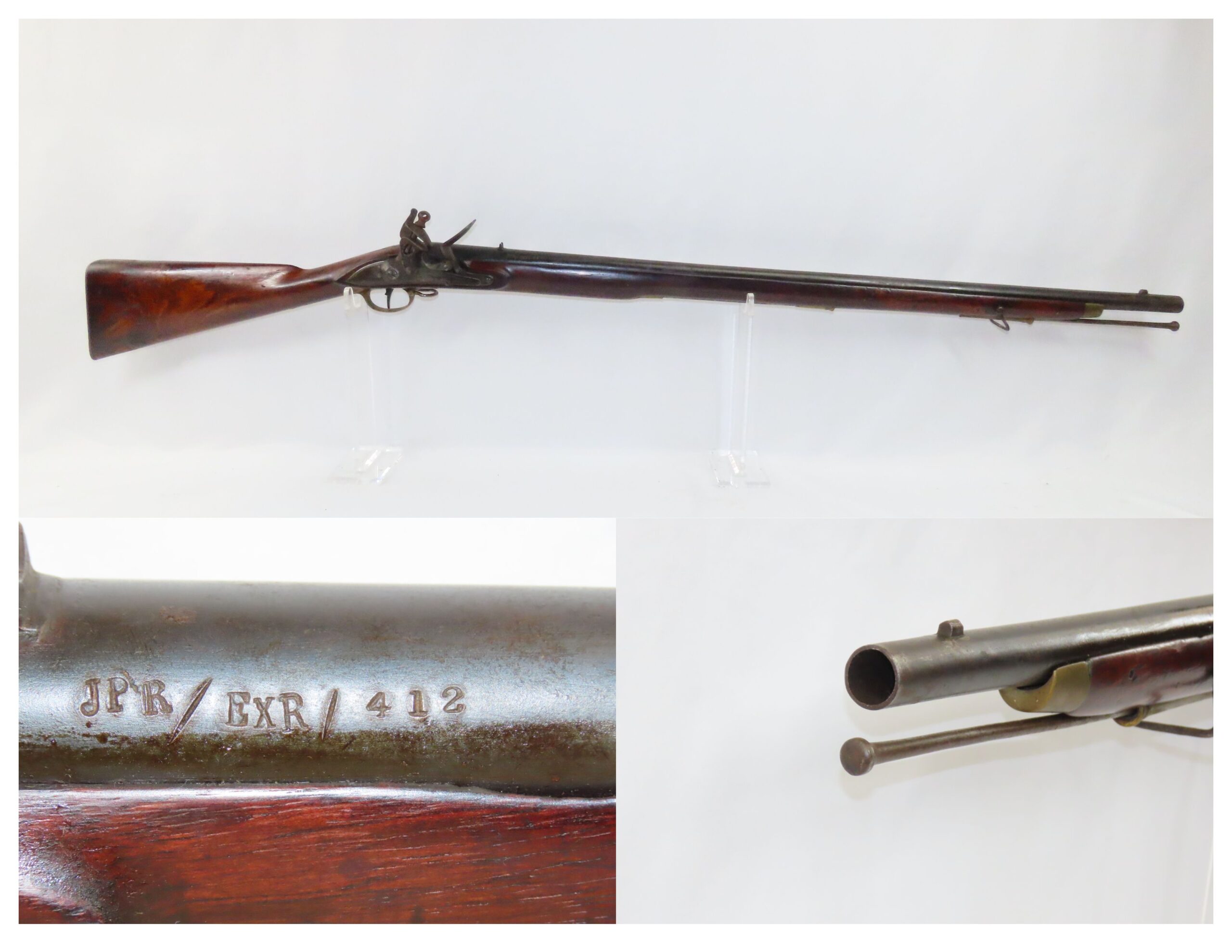 BRITISH EAST INDIA Company Marked BROWN BESS Flintlock Musket EIC Heart .73 IndigenousMade