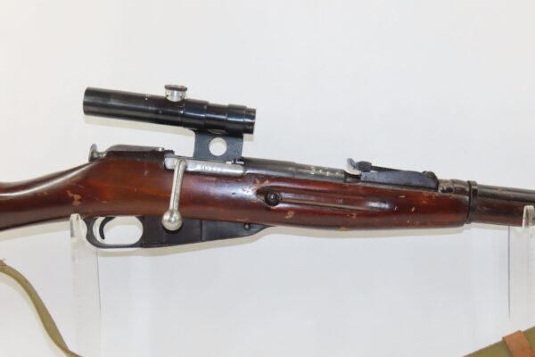 Nice WORLD WAR II Soviet IZHEVSK Model 91/30 Mosin-Nagant SNIPER C&R Rifle  Soviet Russia SNIPER RIFLE with SCOPE & SLING - Image 5