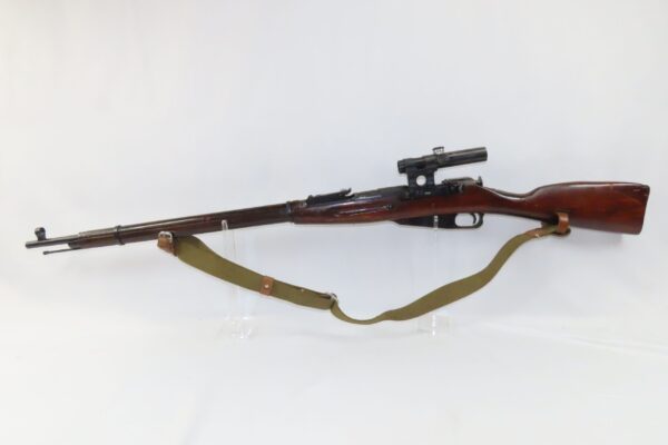 Nice WORLD WAR II Soviet IZHEVSK Model 91/30 Mosin-Nagant SNIPER C&R Rifle  Soviet Russia SNIPER RIFLE with SCOPE & SLING - Image 19