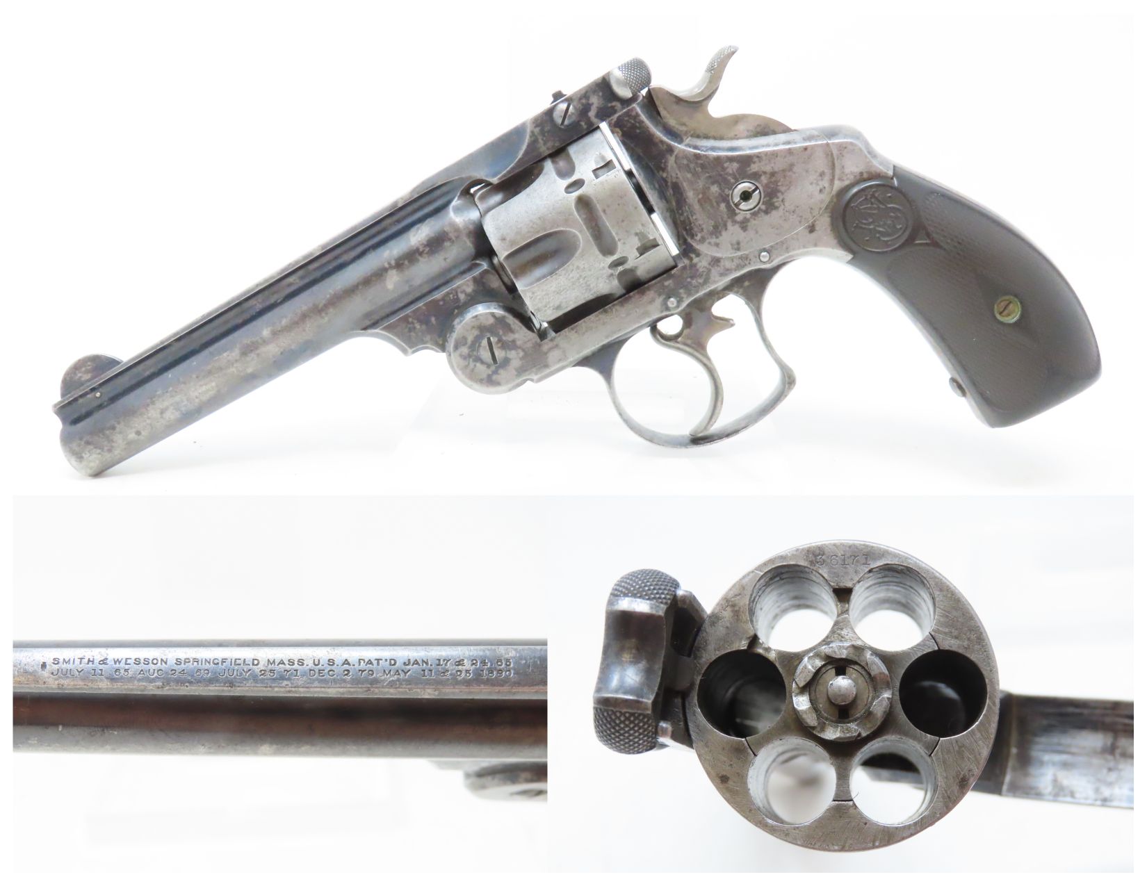 Antique SMITH & WESSON .44 DOUBLE ACTION First Model Revolver .44 RUSSIAN  SINGLE or DOUBLE ACTION .44 Caliber Revolver