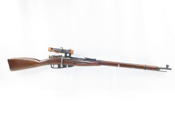 WORLD WAR II Era Soviet IZHEVSK Model 91/30 Mosin-Nagant SNIPER Rifle C&R   Soviet Russia SNIPER RIFLE w/ PU SCOPE & Muzzle Cover - Image 3