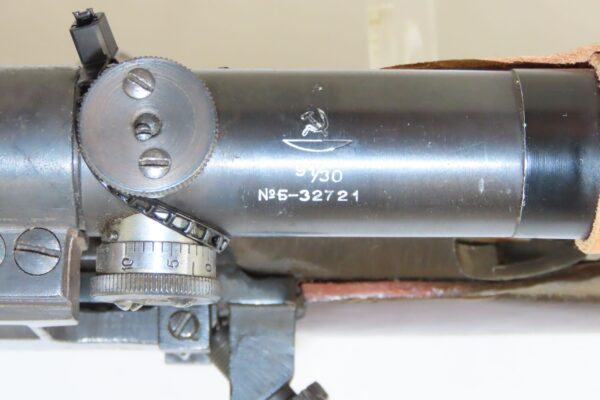 WORLD WAR II Era Soviet IZHEVSK Model 91/30 Mosin-Nagant SNIPER Rifle C&R   Soviet Russia SNIPER RIFLE w/ PU SCOPE & Muzzle Cover - Image 11