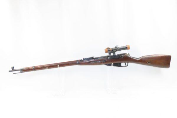 WORLD WAR II Era Soviet IZHEVSK Model 91/30 Mosin-Nagant SNIPER Rifle C&R   Soviet Russia SNIPER RIFLE w/ PU SCOPE & Muzzle Cover - Image 17