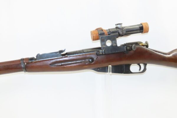 WORLD WAR II Era Soviet IZHEVSK Model 91/30 Mosin-Nagant SNIPER Rifle C&R   Soviet Russia SNIPER RIFLE w/ PU SCOPE & Muzzle Cover - Image 19
