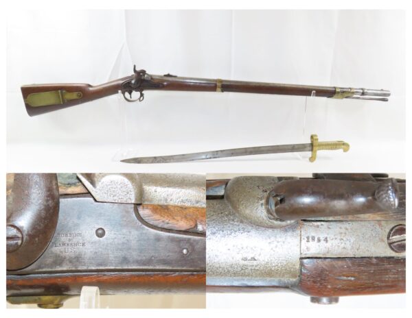 COLT ALTERATION Antique US ROBBINS & LAWRENCE Model 1841 MISSISSIPPI Rifle  Rifle-Musket with SABER BAYONET & 500 yd Sight
