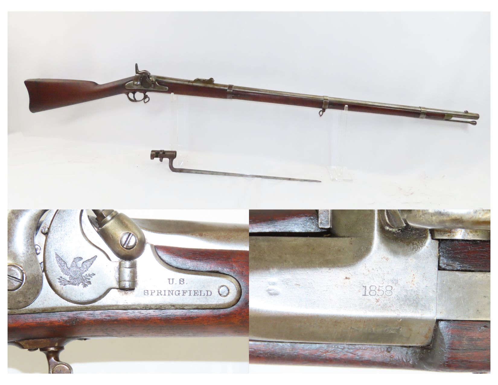 Springfield Model 1855 Rifle Musket 3.16 C&RAntique001 Ancestry Guns